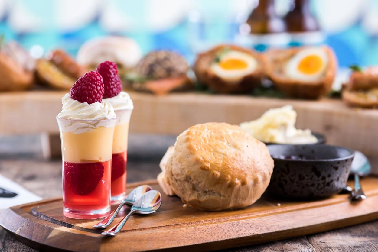English trifle & scones for Afternoon Tea