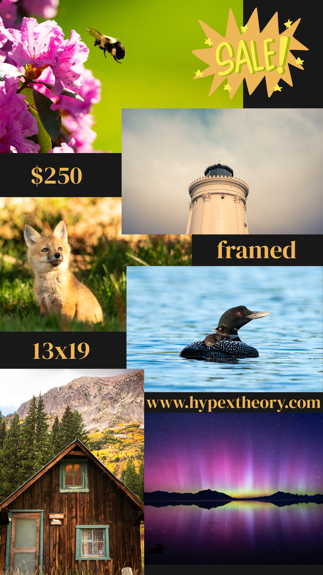 $250 special on framed prints!