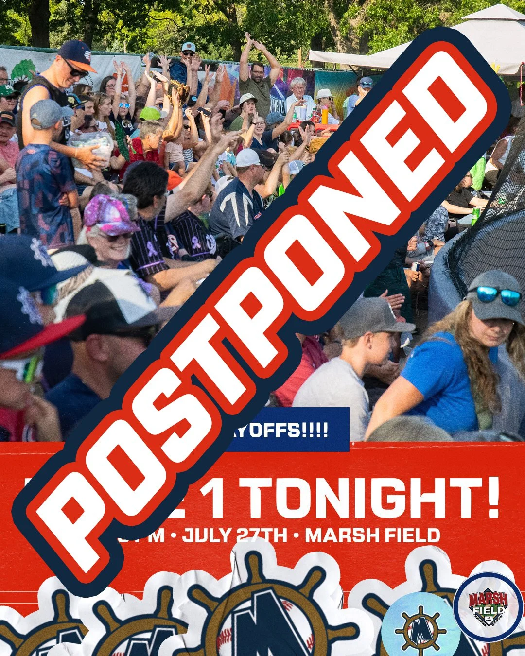 Game 1 Postponed Due to Rain