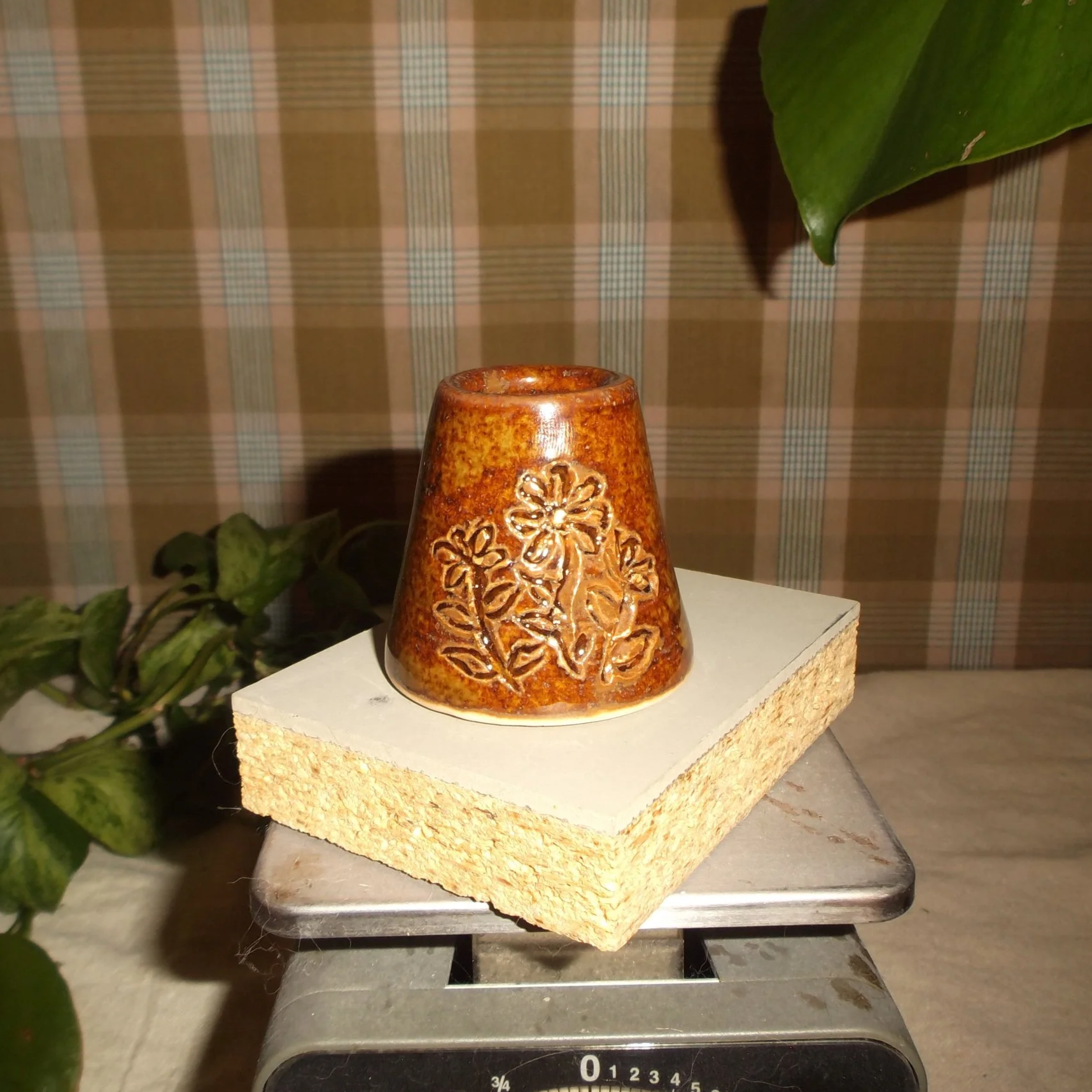 floral cone candlestick
