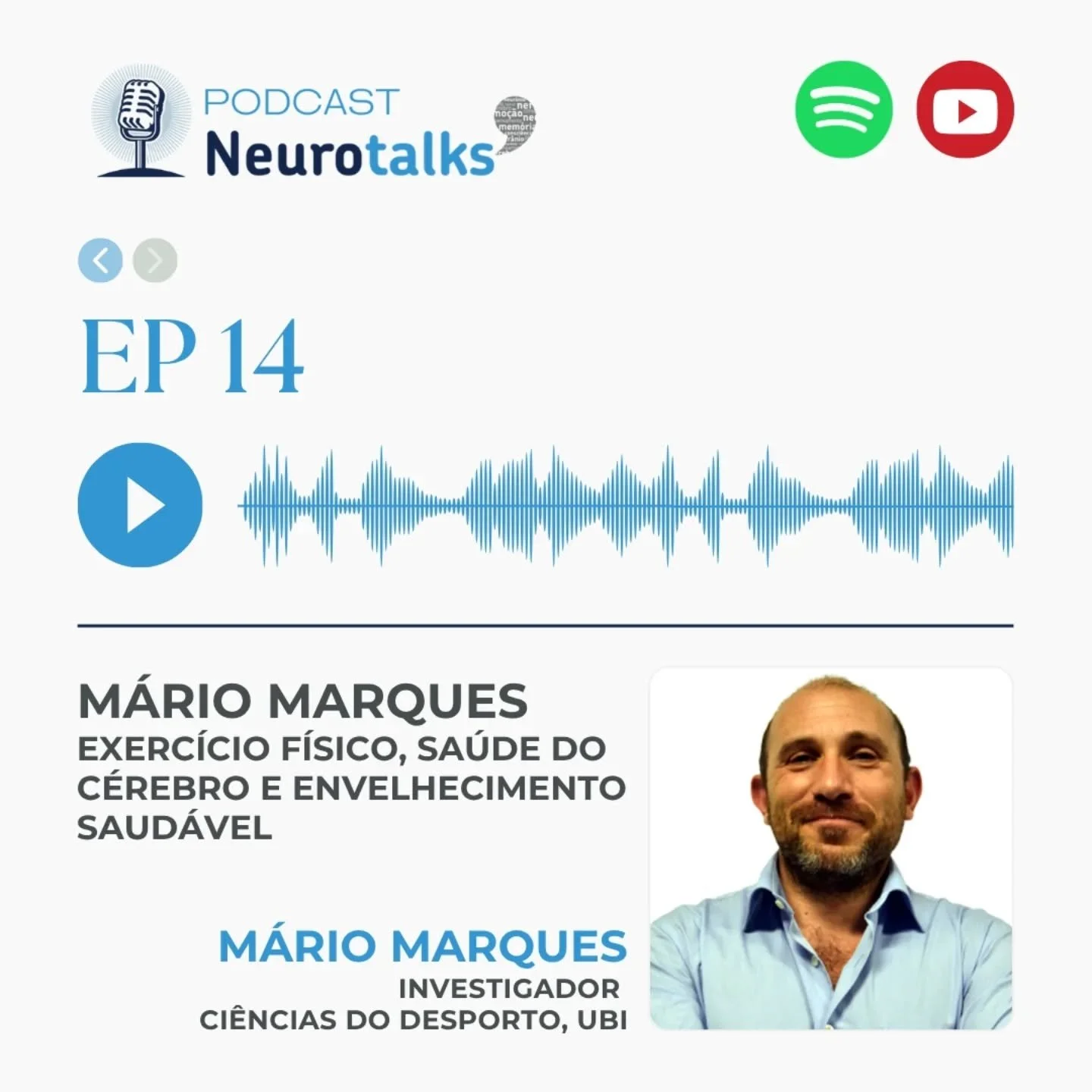 #14 M&aacute;rio Marques - Exerc&iacute;cio f&iacute;sico, sa&uacute;de do c&eacute;rebro e envelhecimento saud&aacute;vel

Neste epis&oacute;dio, conversamos com M&aacute;rio Marques, Professor Catedr&aacute;tico no Departamento de Ci&ecirc;ncias do