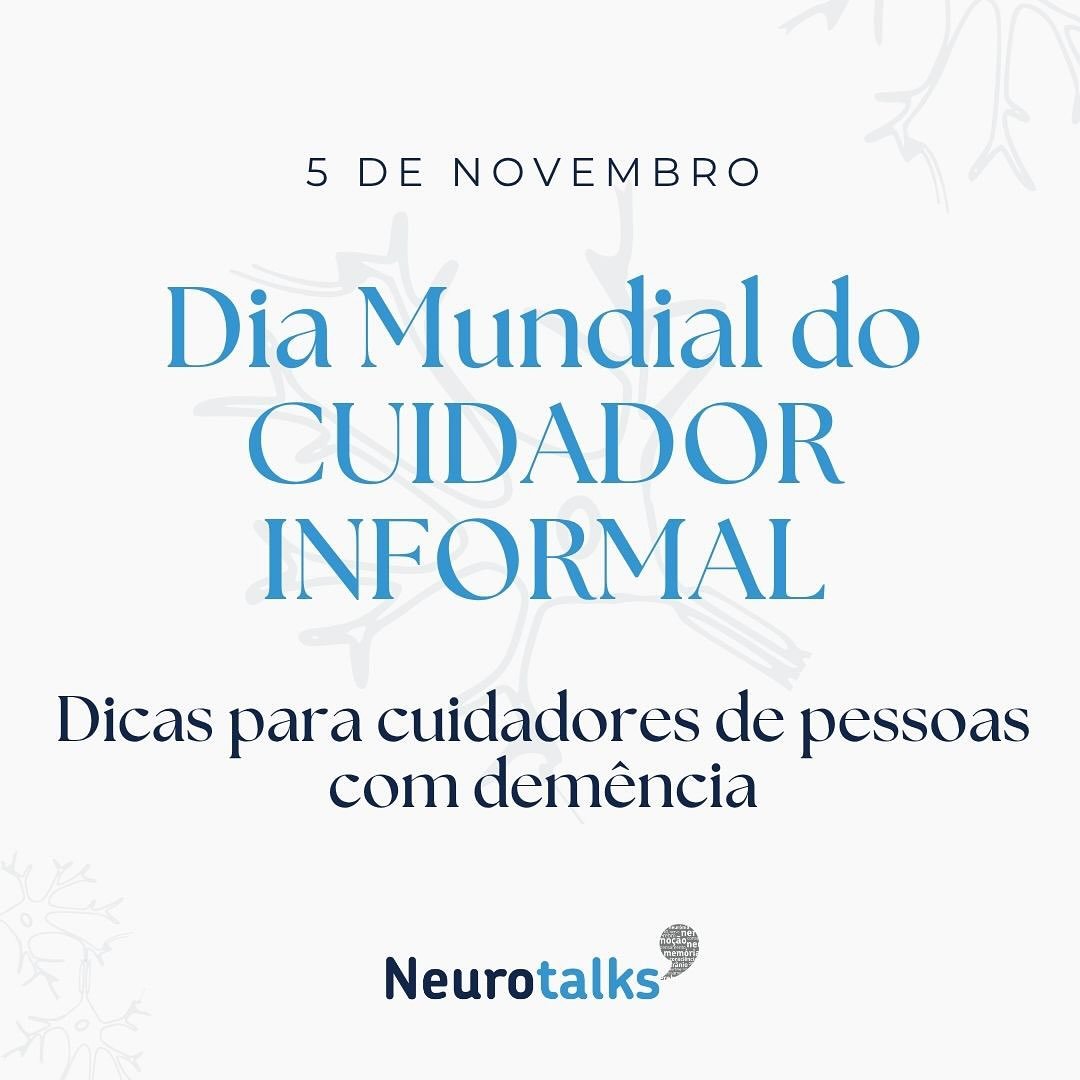 Hoje, 5 de Novembro, celebra-se o Dia Mundial do Cuidador Informal. Neste dia partilhamos dicas e informa&ccedil;&otilde;es &uacute;teis para a popula&ccedil;&atilde;o e para quem diariamente presta cuidados &agrave; pessoa com dem&ecirc;ncia! ℹ️👵👴