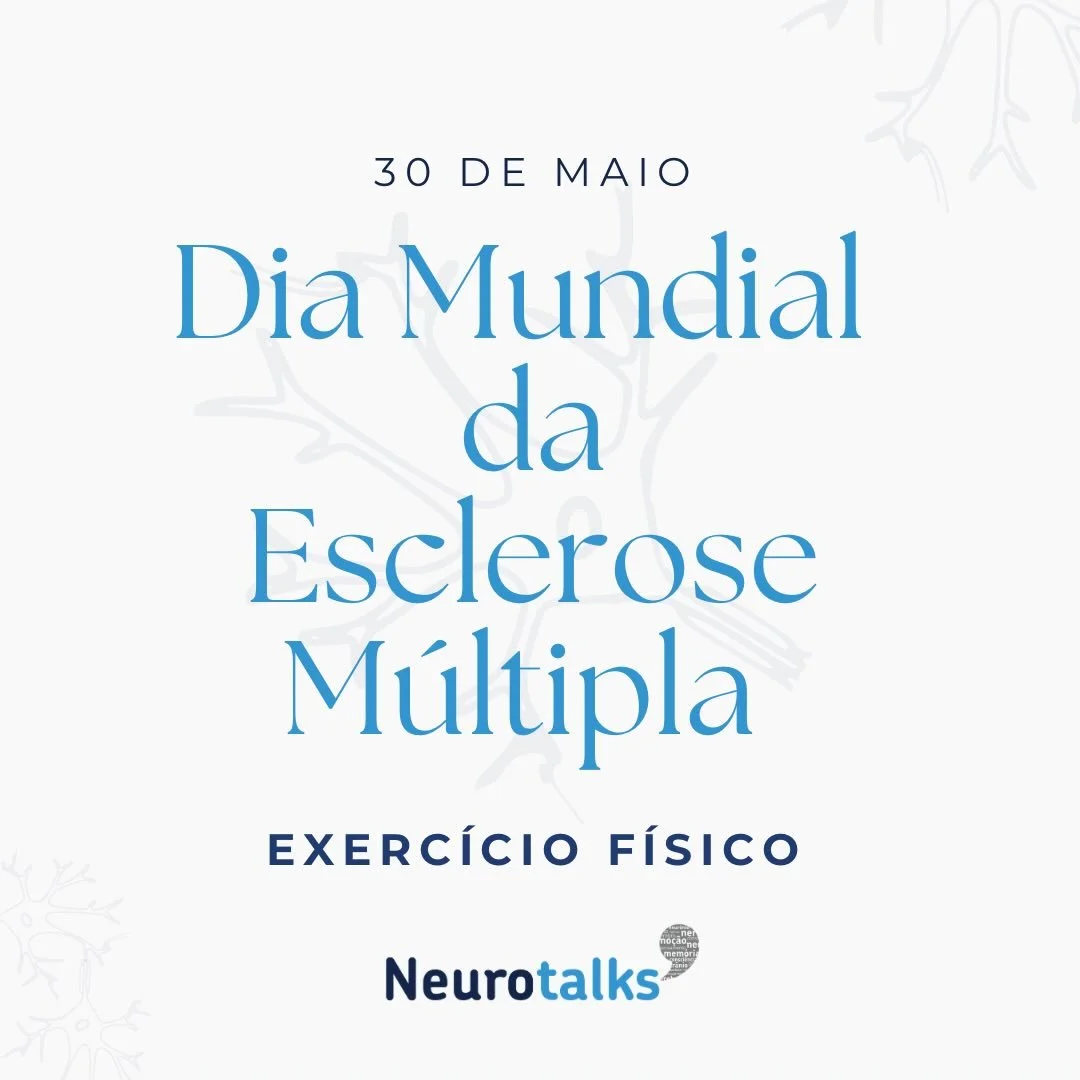 🧠🏃&zwj;♀️&zwj;➡️🏃&zwj;♂️&zwj;➡️ Hoje celebramos o dia mundial da Esclerose M&uacute;ltipla. Sabia que, para al&eacute;m dos tratamentos modificadores de doen&ccedil;a, a pr&aacute;tica regular de exerc&iacute;cio f&iacute;sico &eacute; das estrat&