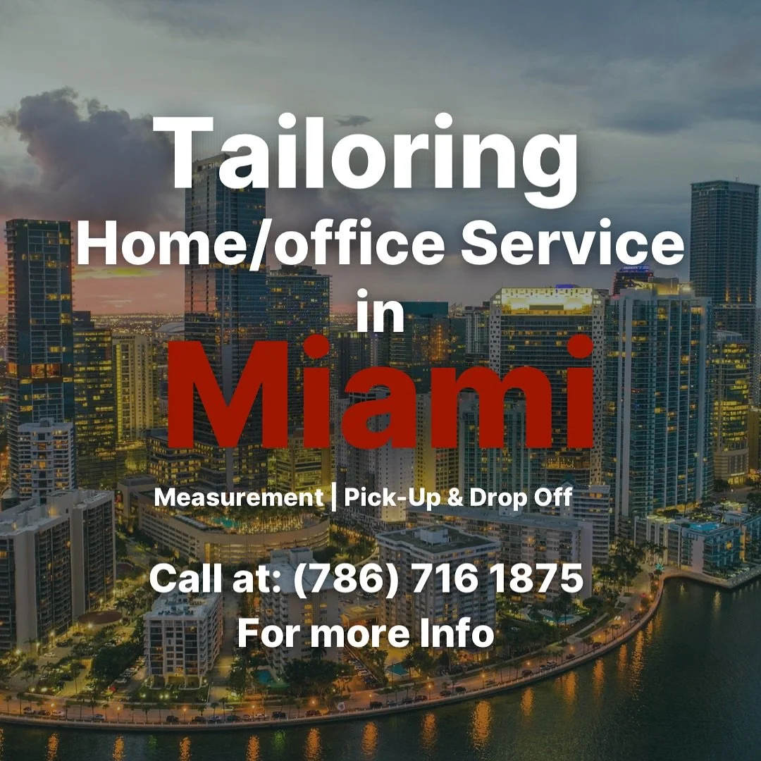 Bringing tailoring to your door. 
Enjoy personalized measurement and delivery services in the comfort of your home or office.
Perfect fit, stress-free. 

DM of call for details or to schedule an appointment.

#TailoringService #PersonalFitting #MadeT