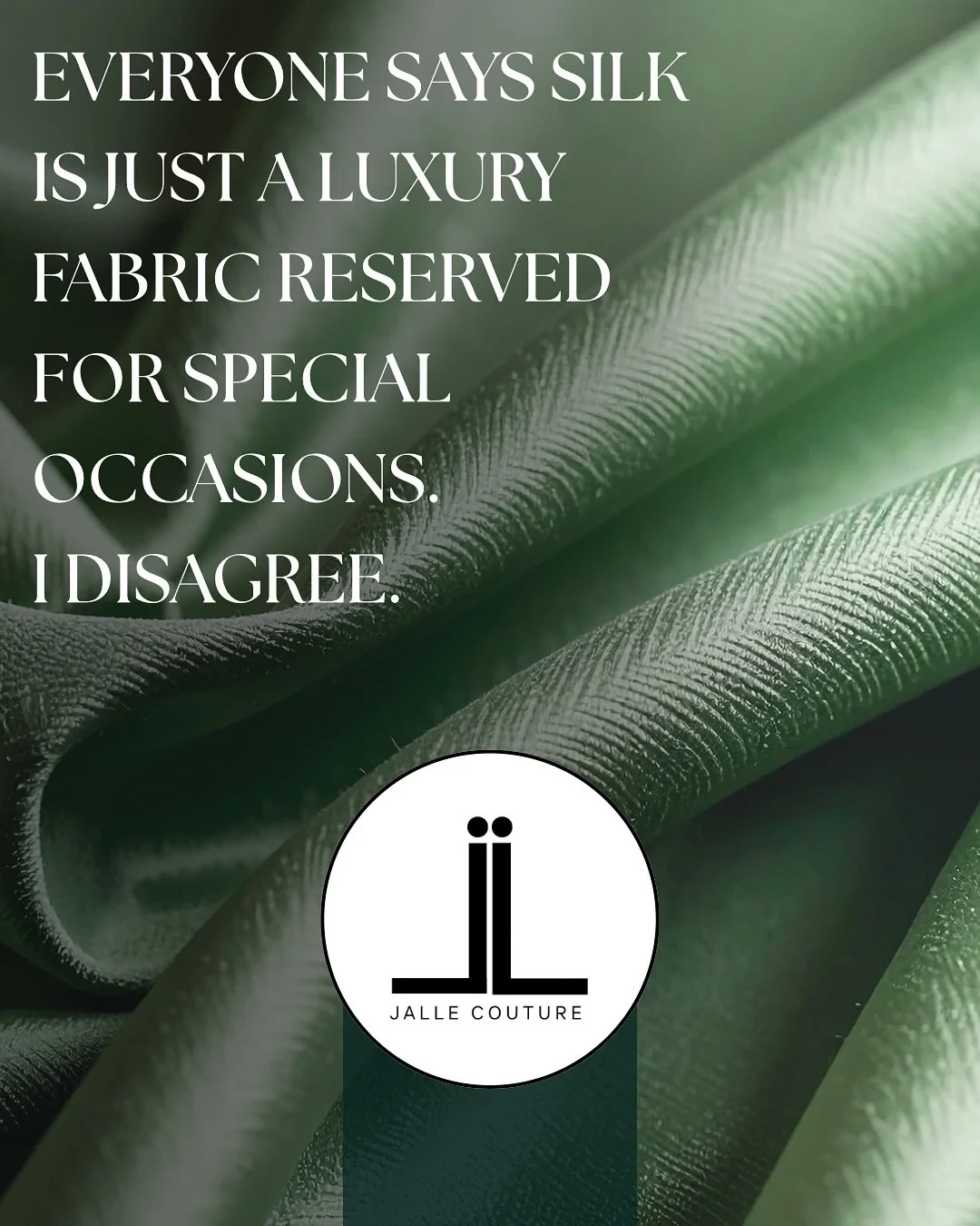 Silk is not just a luxury &mdash; it&rsquo;s nature&rsquo;s masterpiece: sustainable, skin-friendly, and a true test of craftsmanship. 

#Silk #LuxuryFabric #SilkLove #EcoFashion #SustainableLuxury #Couture #Tailoring #SewingSilk #SilkDress #LuxuryLi