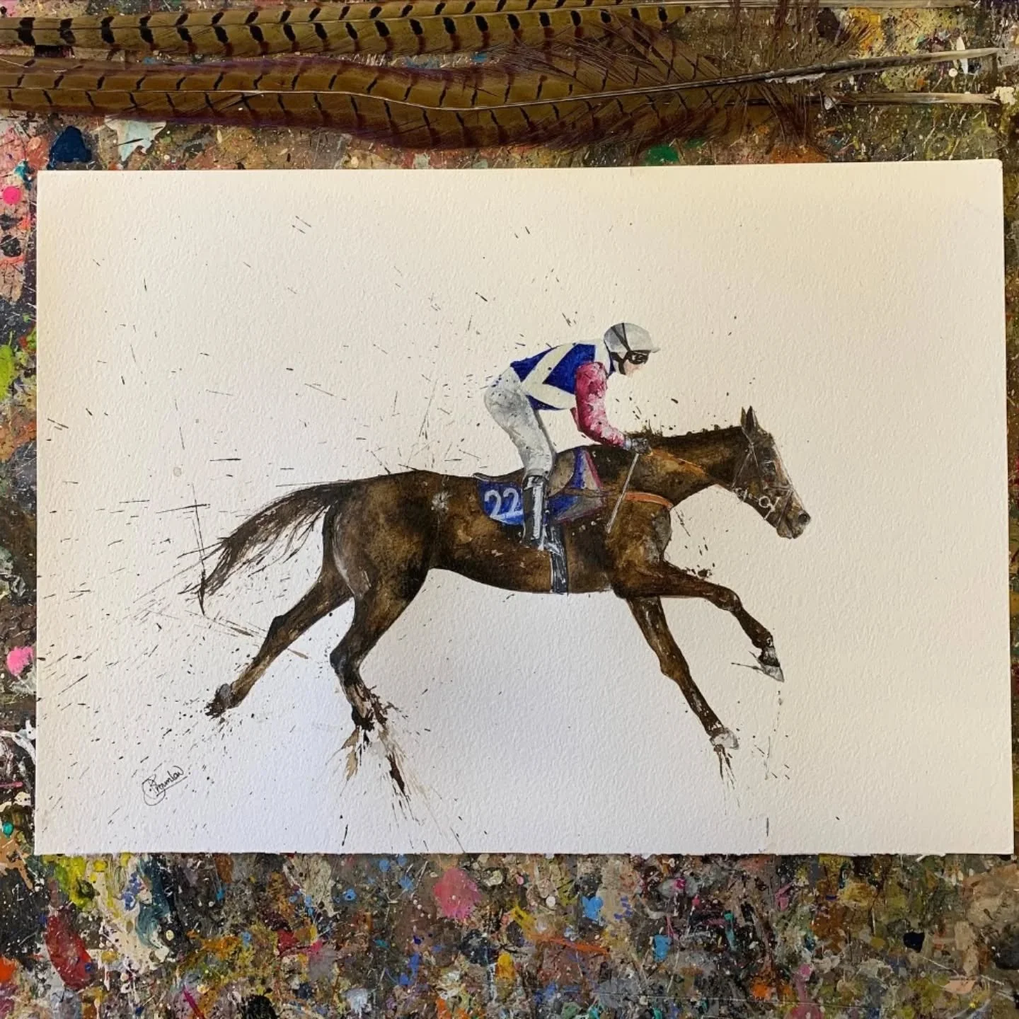 The year of the Horse.

#yearofthehorse 
#horsee
#horseracing #grandnational 

One For Arthur commission