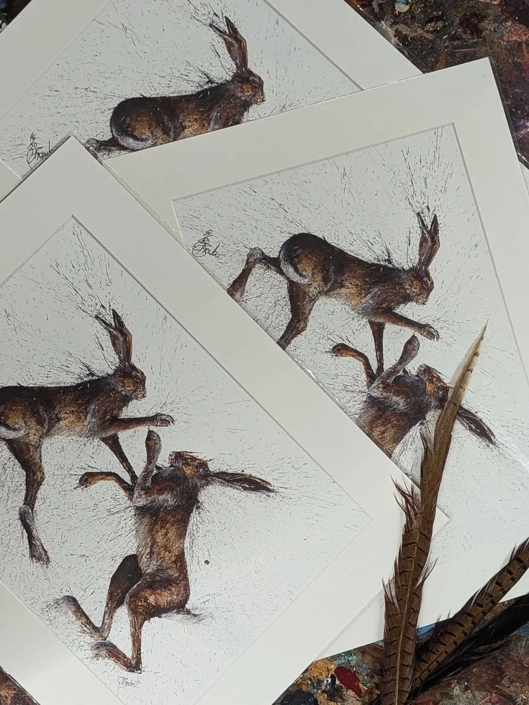 💥💥💥LAST EVER💥💥💥
 
These are the last three limited edition Boxing Hare prints. once they are gone they are gone. they will not be re printed as all my prints are limited to normally only 50. 

Don't hesitate and get yours now.

Hand finishing a