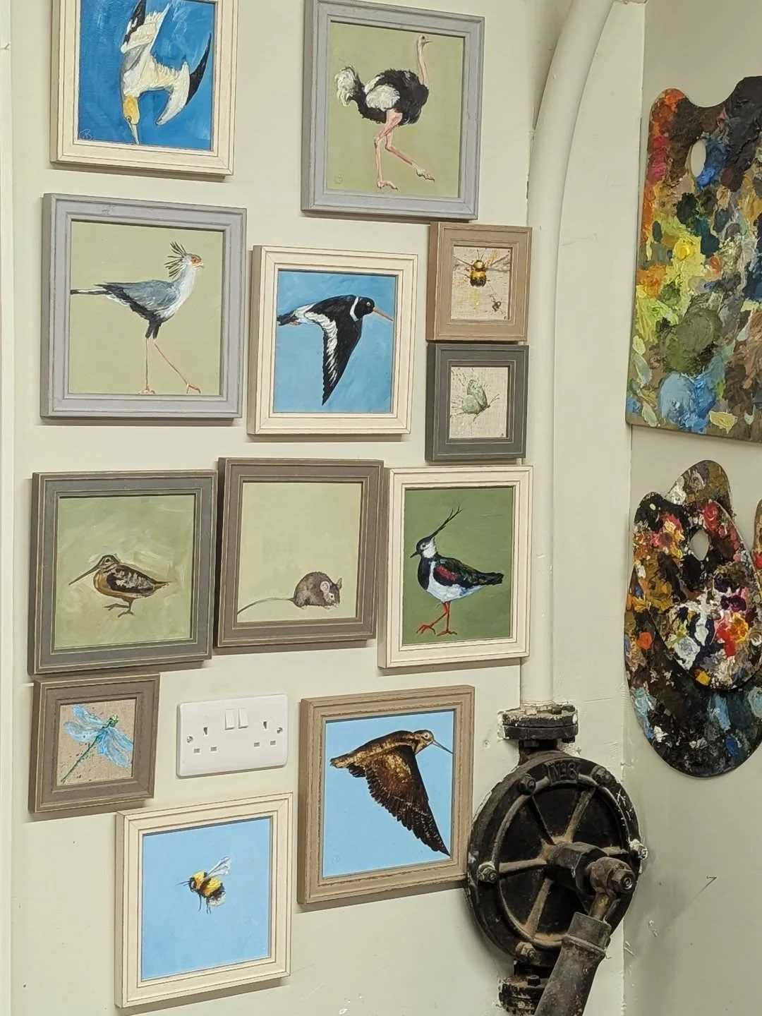 Little corner of the studio after a rehang. More coming soon!

These little oil paintings fit anywhere! 

https://www.clarebrownlow.co.uk/mixed-media-originals

#oilpainting #wildlifeart #bumblebee
#wildlifeartist #artiststudio