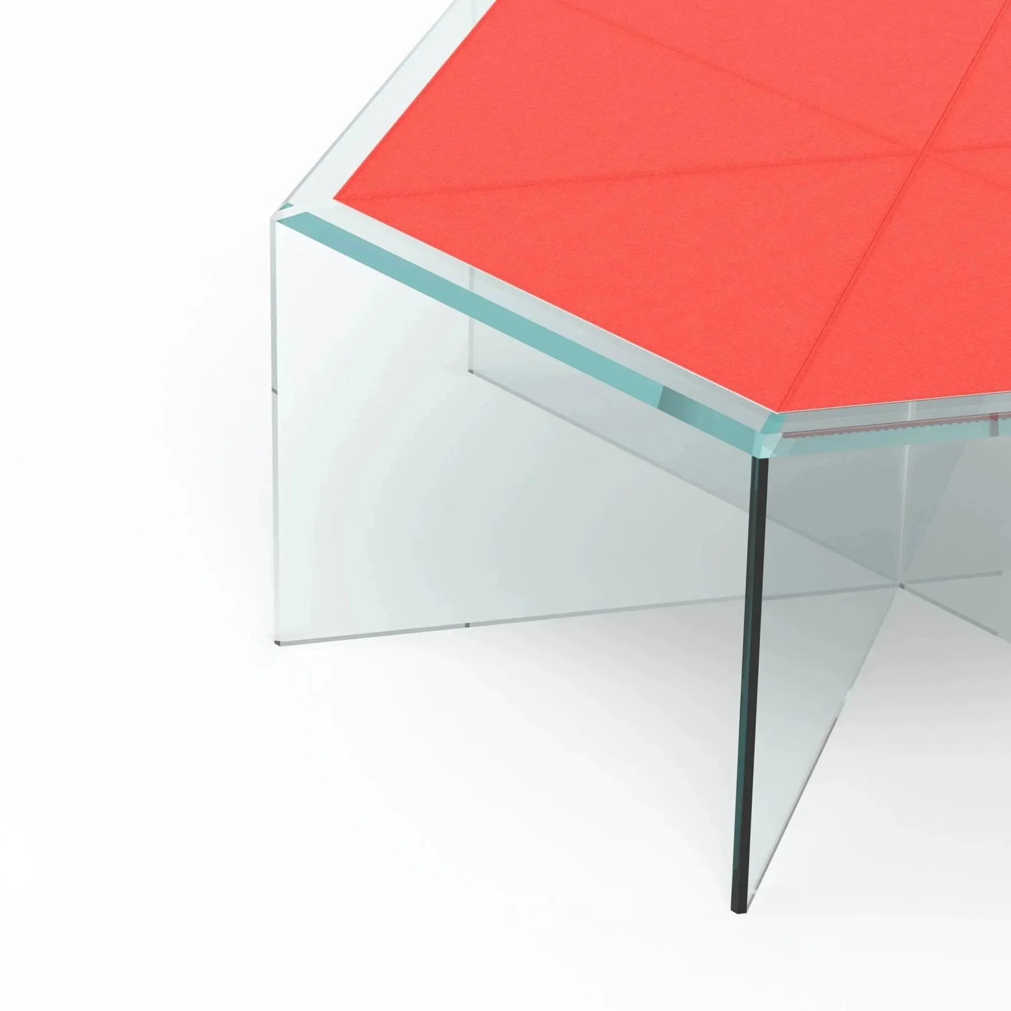 Frank 2 - Side table with leather insert