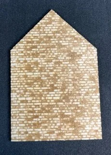 B2 old brick end wall section
