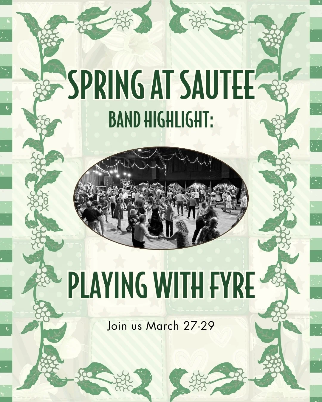 Spring at Sautee BAND HIGHLIGHT

Playing With Fyre brings amazing tunes as they perform a blend of traditional, jazz, funk, and blues music across the southeastern United States. Click the link below to check out a past dance at SNC and get a sneak p