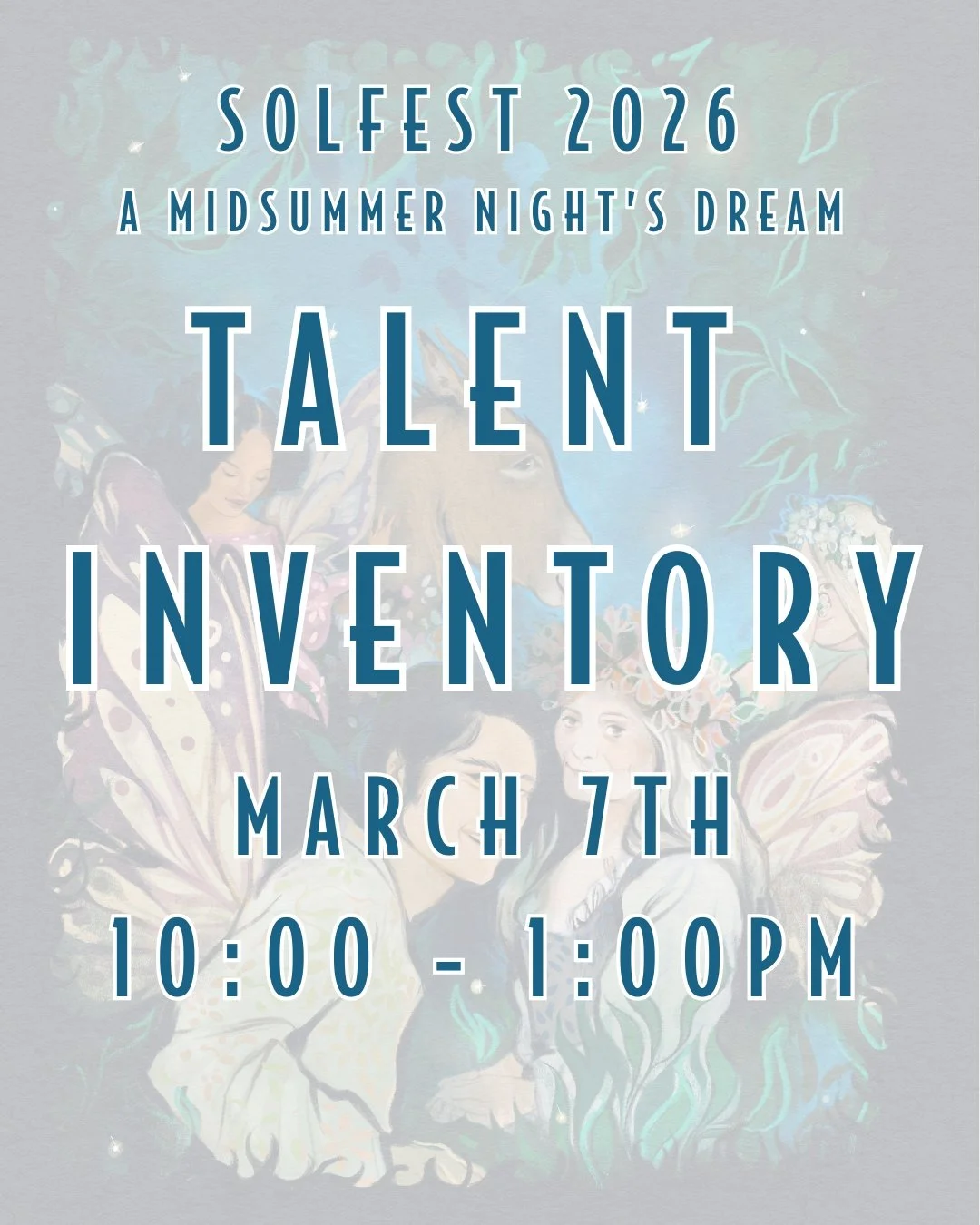 Our SOLfest Talent Inventory is TOMORROW! We want to see you there, we have roles for all.

Can't make it to this date? There are even more opportunities to be involved. Contact Jenna at jscaramuzzo@snca.org for more information.

RSVP for tomorrow b