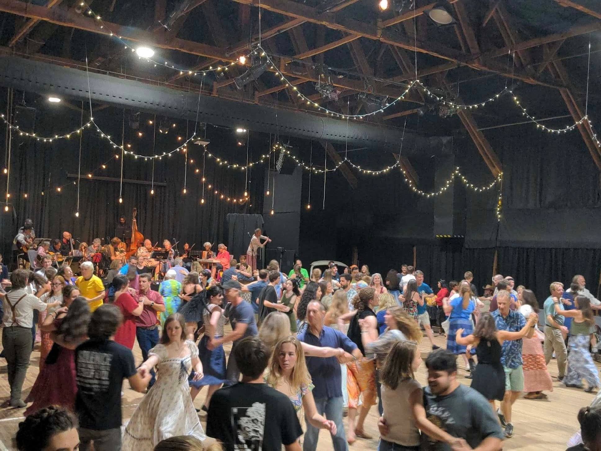 The May Sautee Community Contra Dance is THIS Saturday, May 23.

Join hands Saturday! Warren Doyle calls the moves and the Blue Wall Ramblers bring the tunes. No experience or partner necessary. The beginner lesson begins at 7:30PM, and dancing start