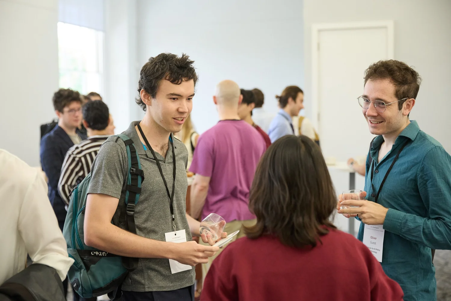 Researchers in conversation at an ERA event.