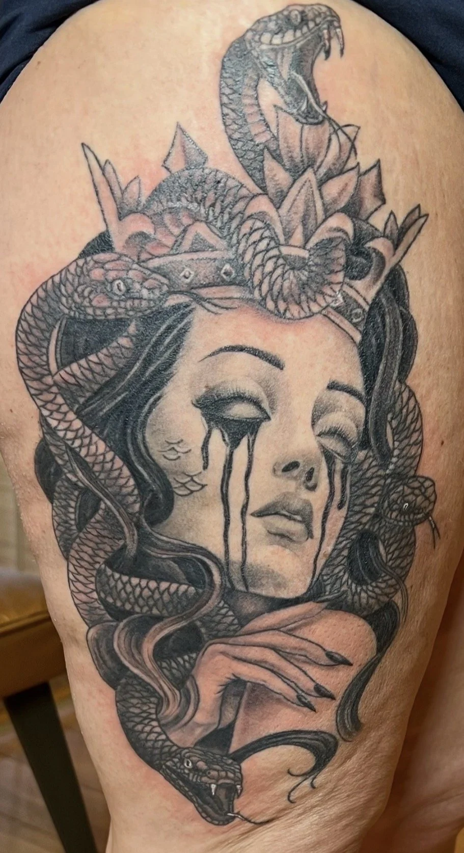 queen medusa tattoo