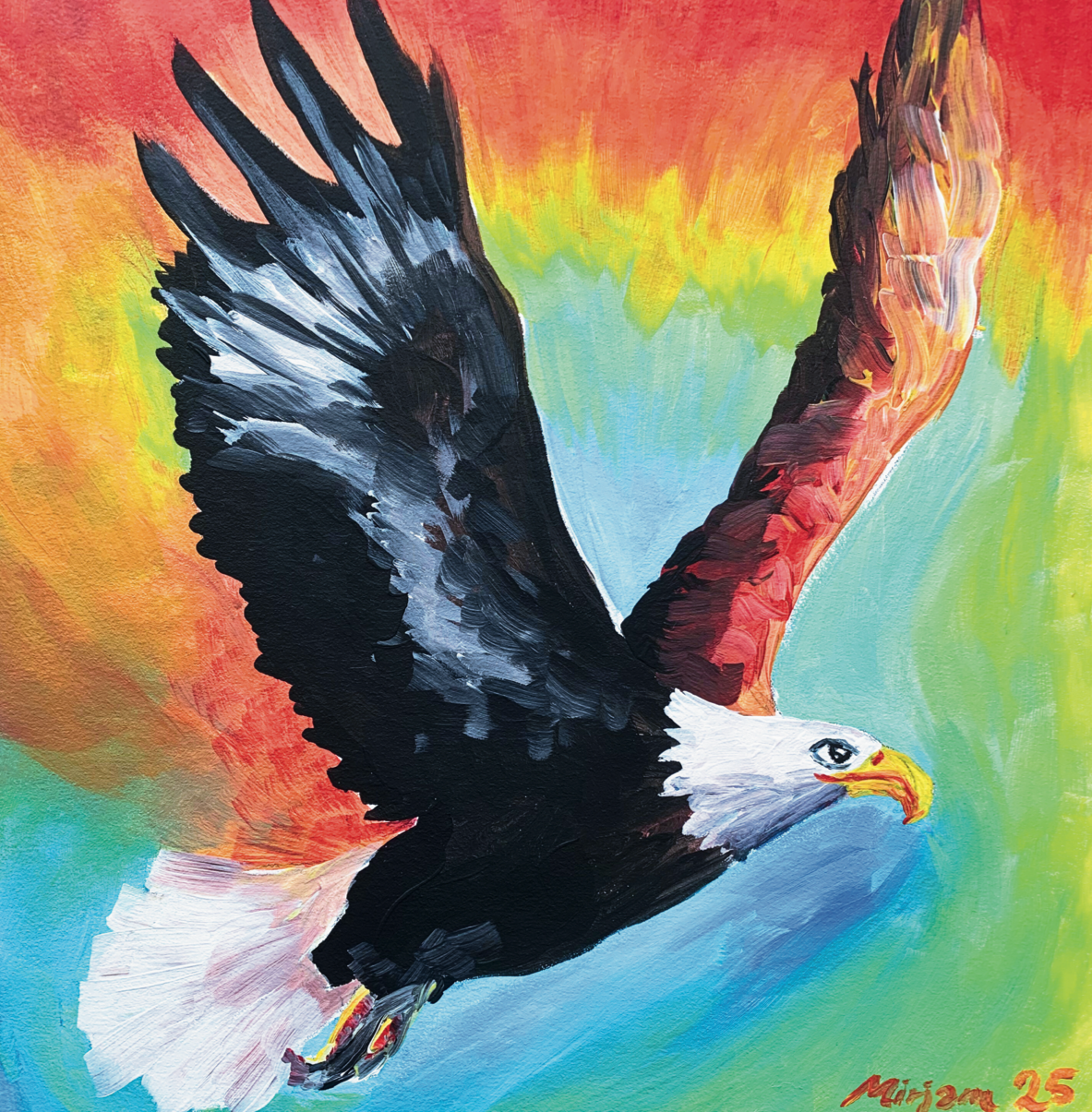 " Fly "
Apostle Kathryn Krick taught that as we go through battles, we mature and fly so high like eagles, the dogs on the ground trying to bite us can’t touch us!
Glory to God!