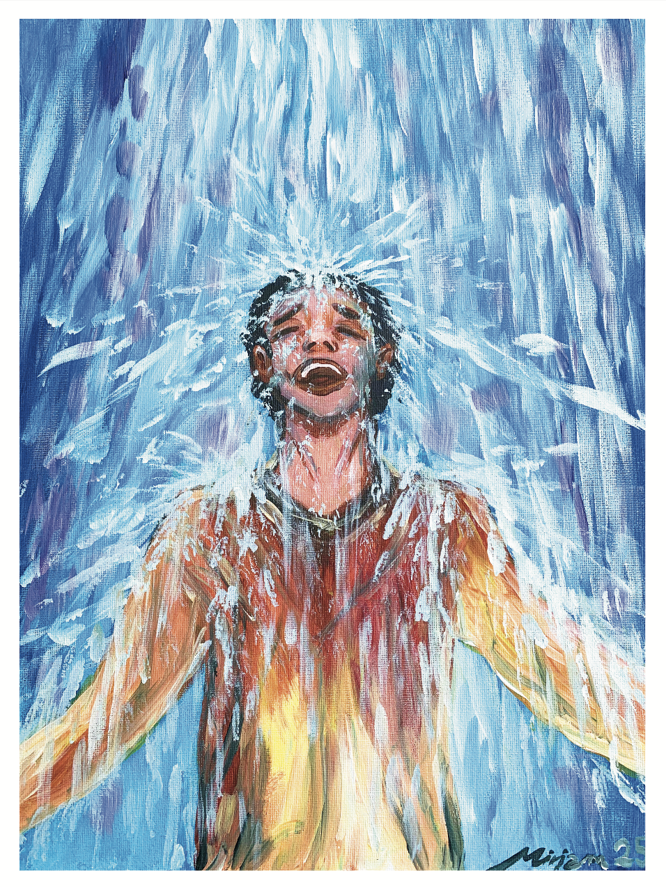 "Waterfall of Anointing" - Digital Print
