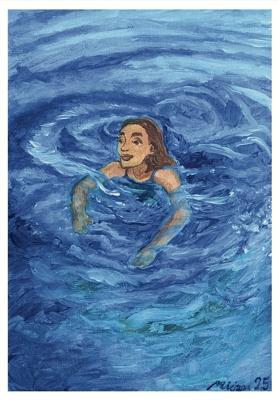 "Swimming in God's Grace" - Digital Print