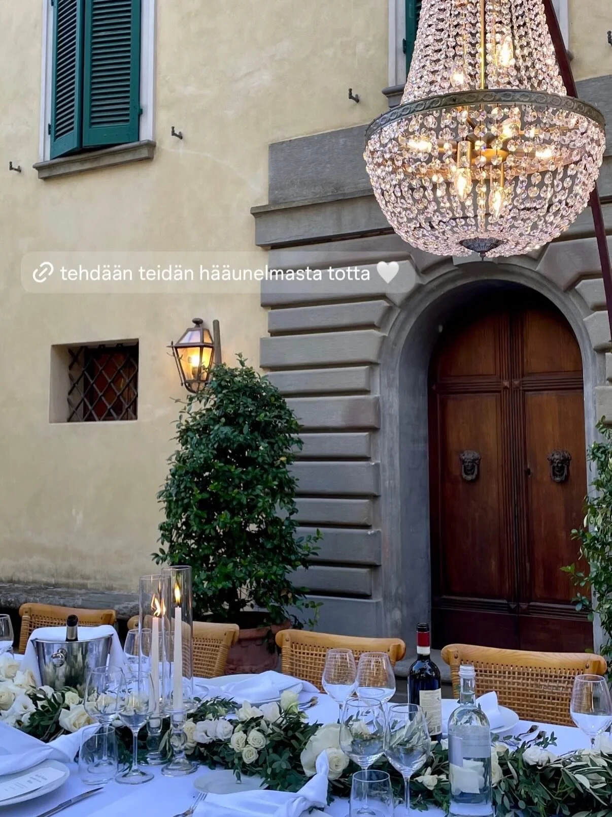 Jos haaveilette omista h&auml;ist&auml;nne Italiassa vuonna 2027, nyt on se hetki tarttua unelmaan.💍

Ensimm&auml;inen keskustelu ei sido mihink&auml;&auml;n, varaa oma konsultaatio bion linkist&auml; 🤍