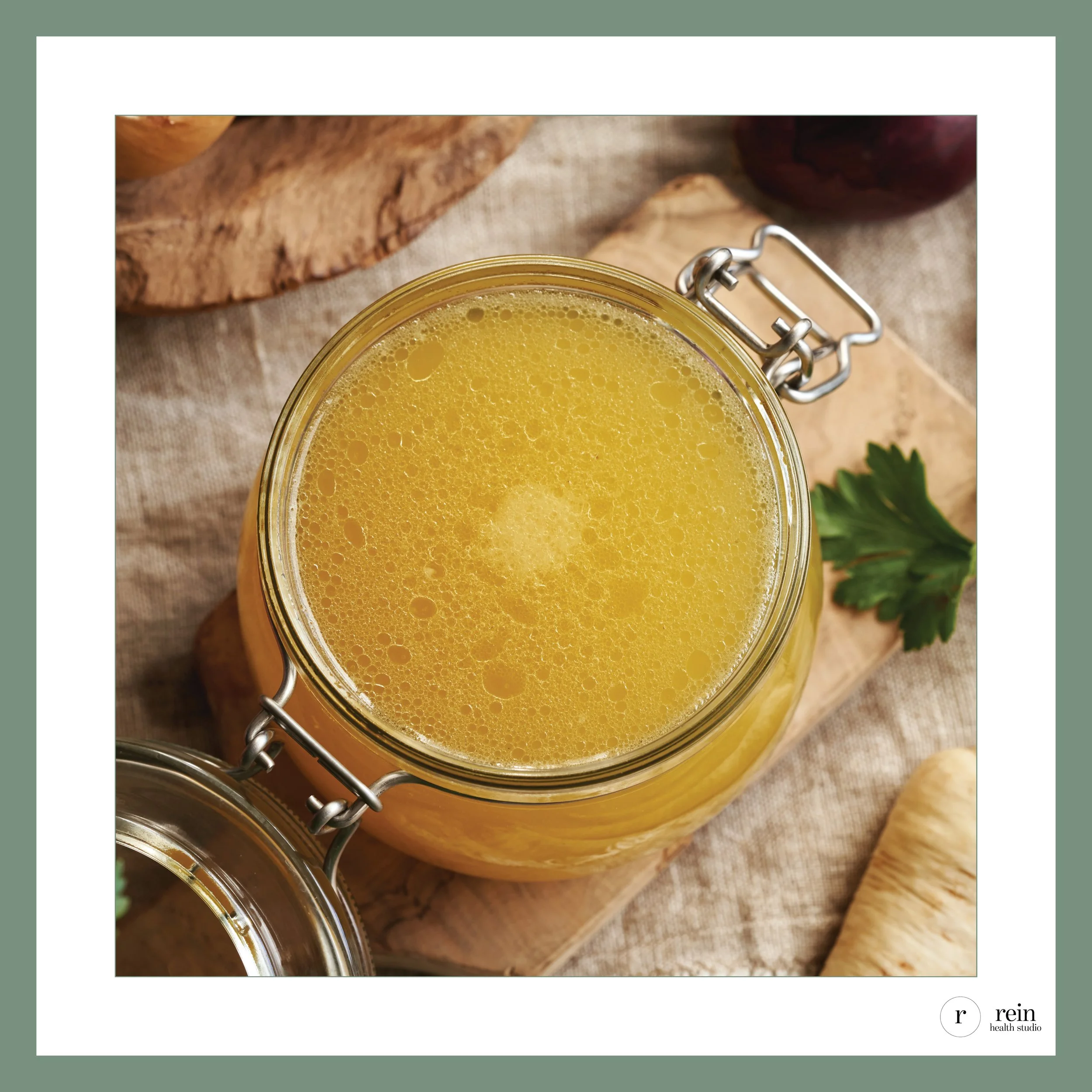 Bone Broth w/ Ginger + Turmeric