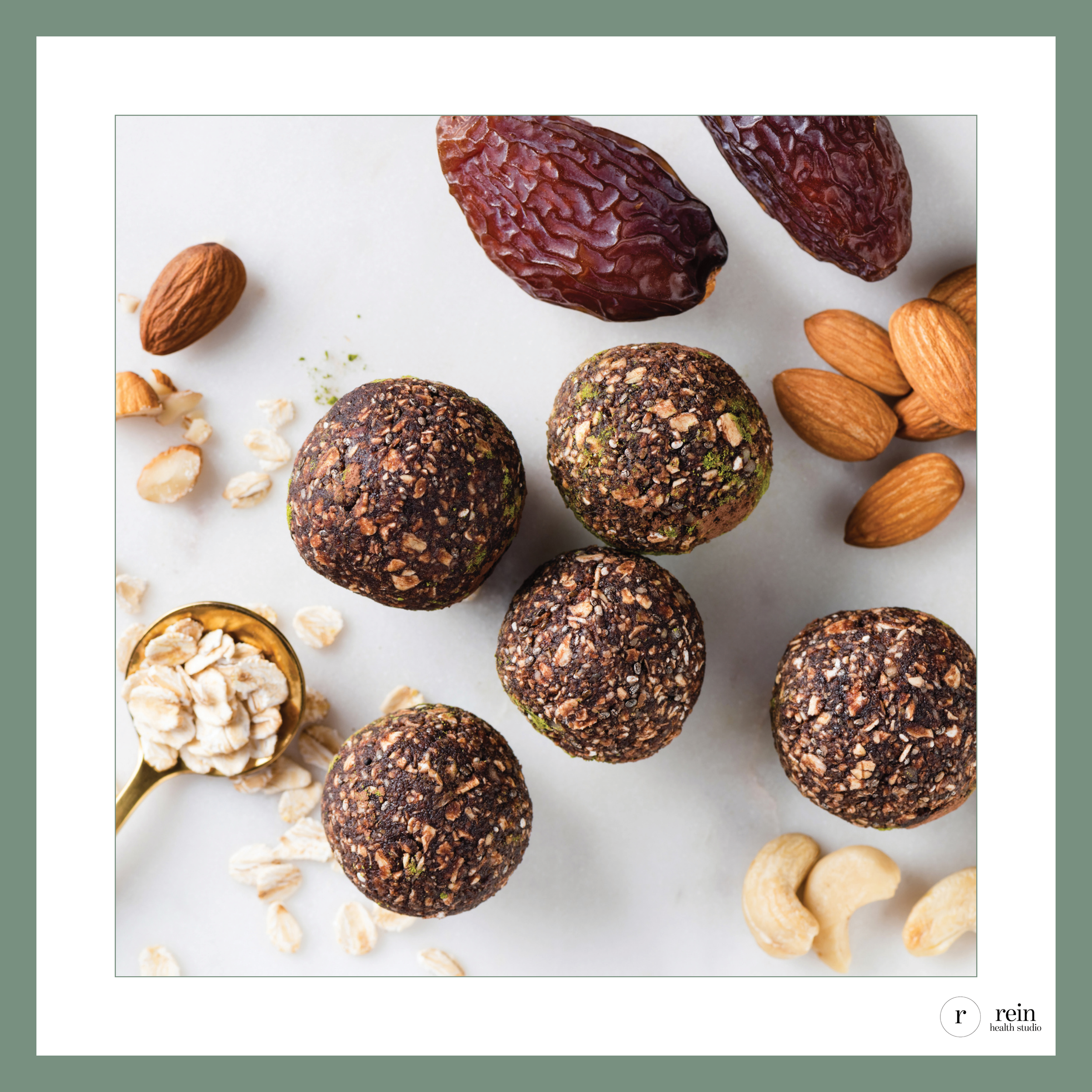 Almond + Date Energy Bites w/ Cardamom