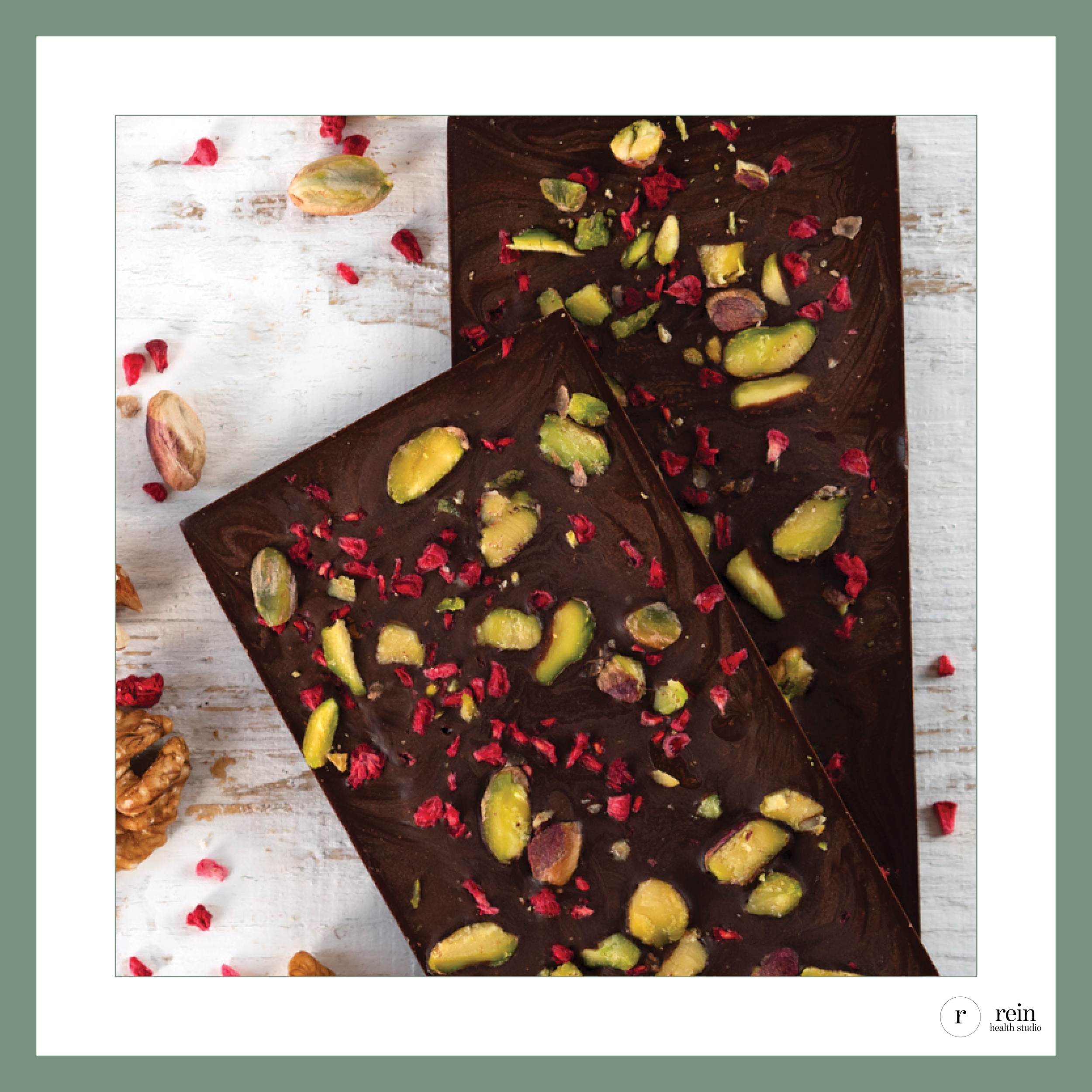 Dark Chocolate Pistachio-Cranberry Bark