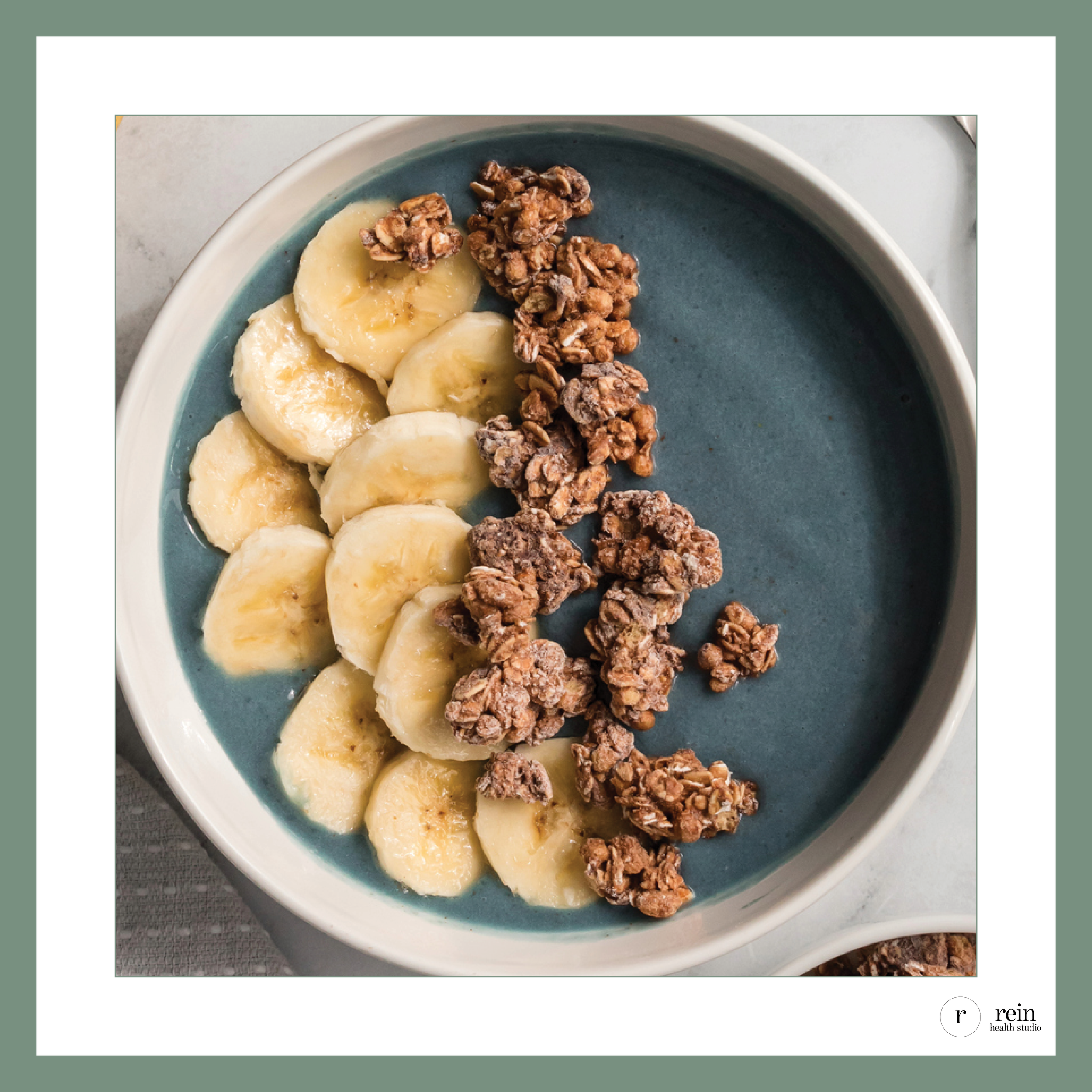 Blue Spirulina Coconut Parfait