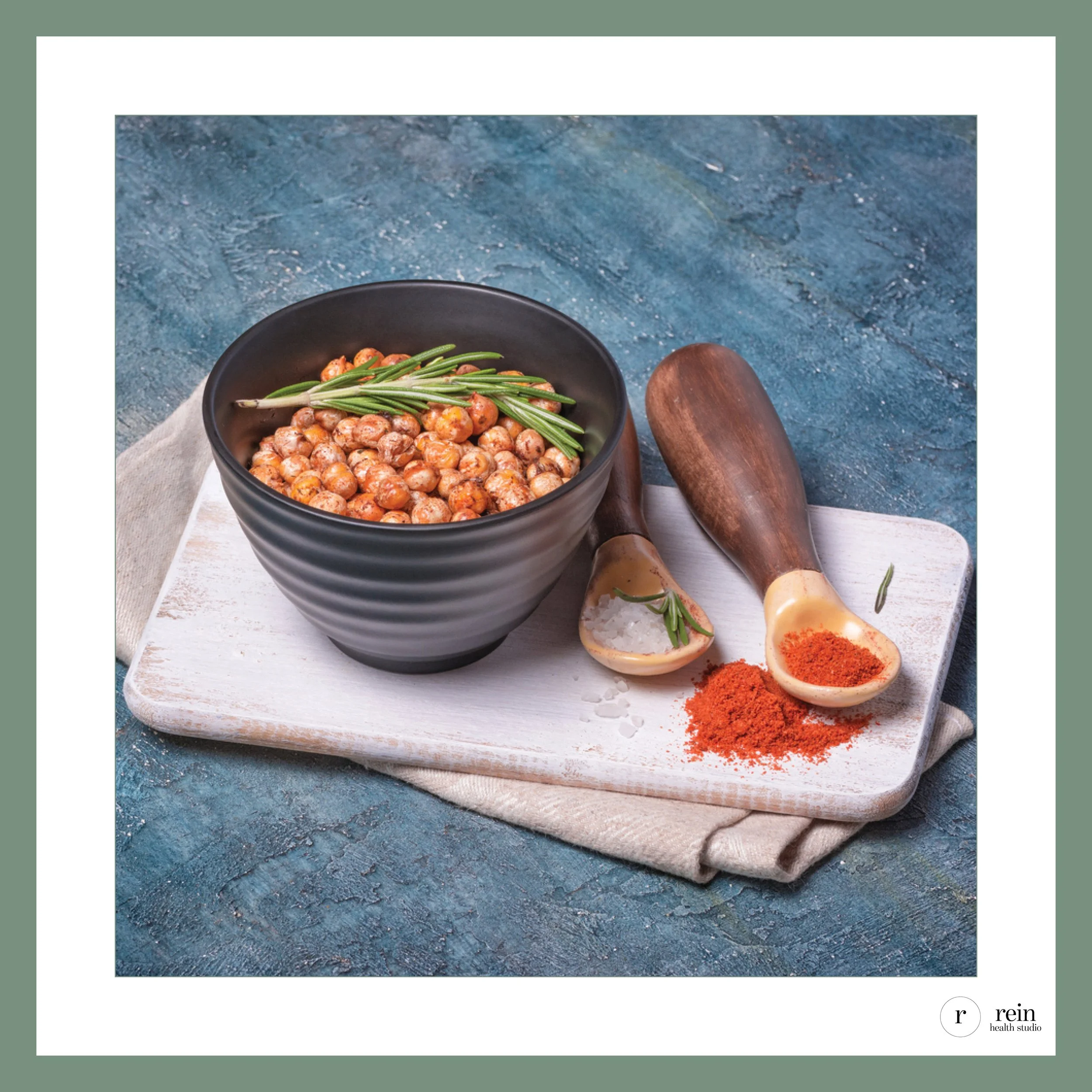 Crispy Chickpeas w/ Smoked Paprika + Rosemary