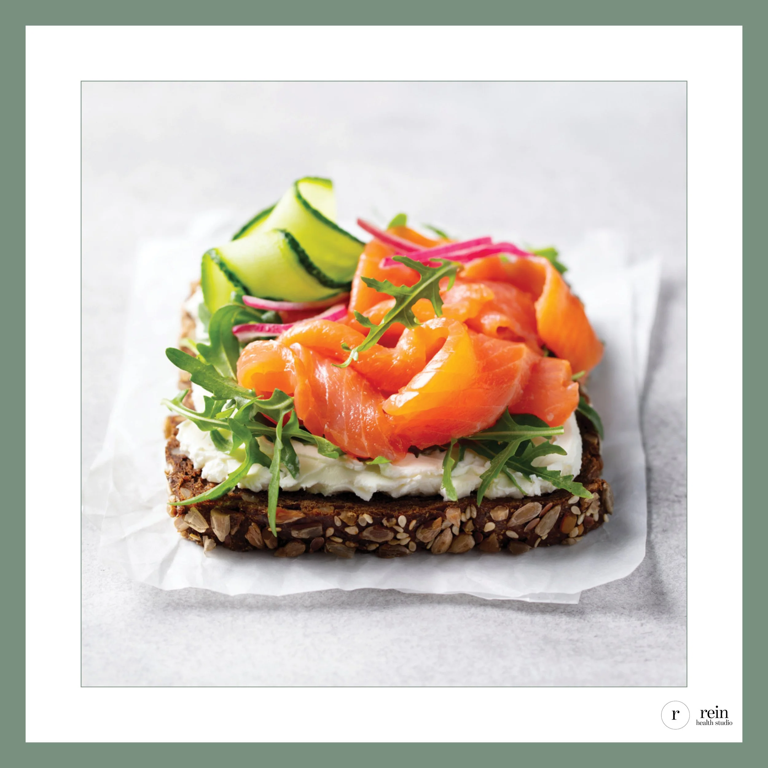 Smoked Salmon + Creamy Herb Rye Toast