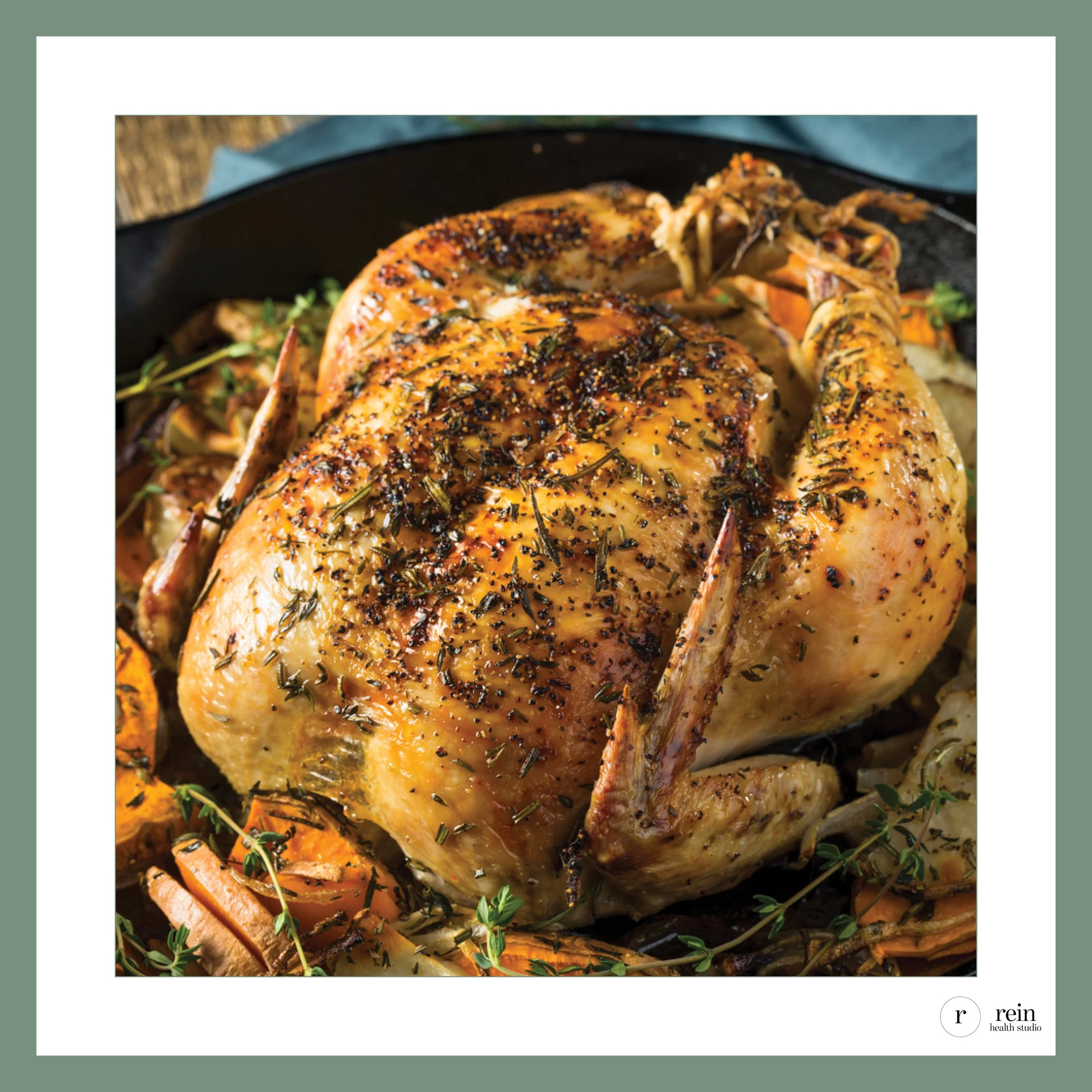 Herb-Roasted Chicken w/ Root Vegetables