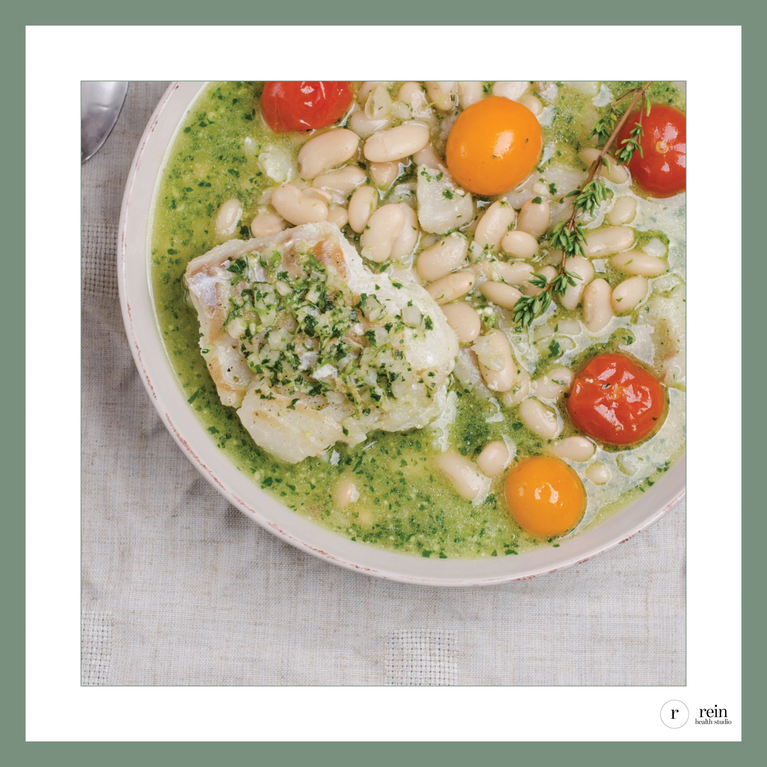 Olive Oil–Poached Cod w/ Fennel + Cannellini Beans