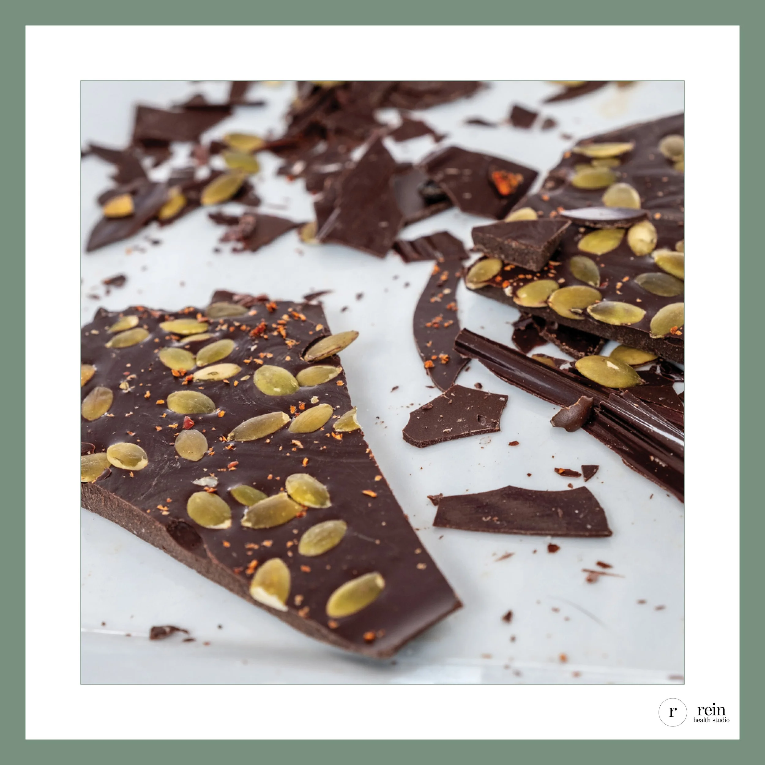 Dark Chocolate–Pumpkin Seed Bark