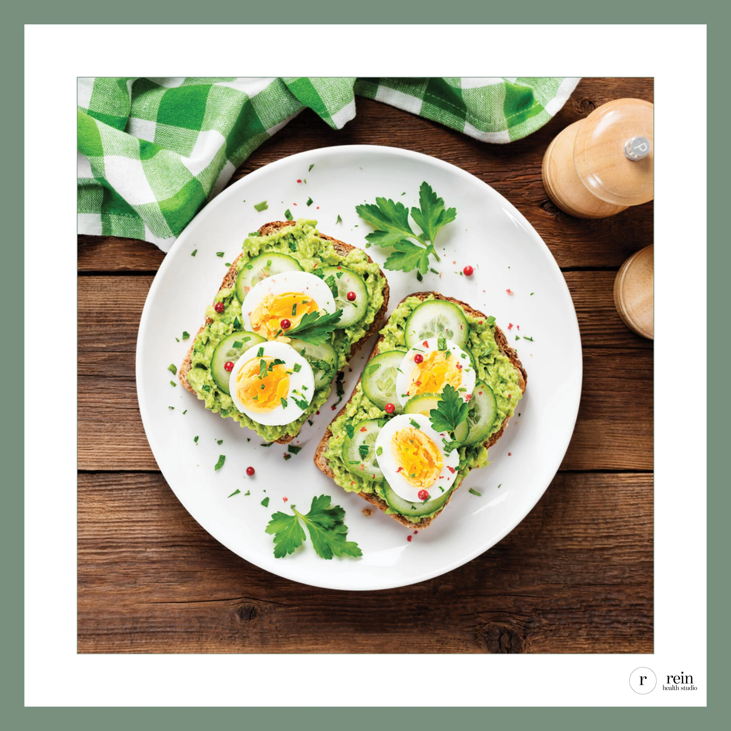 Avocado–Cucumber Toast w/ Pastured Egg Slices