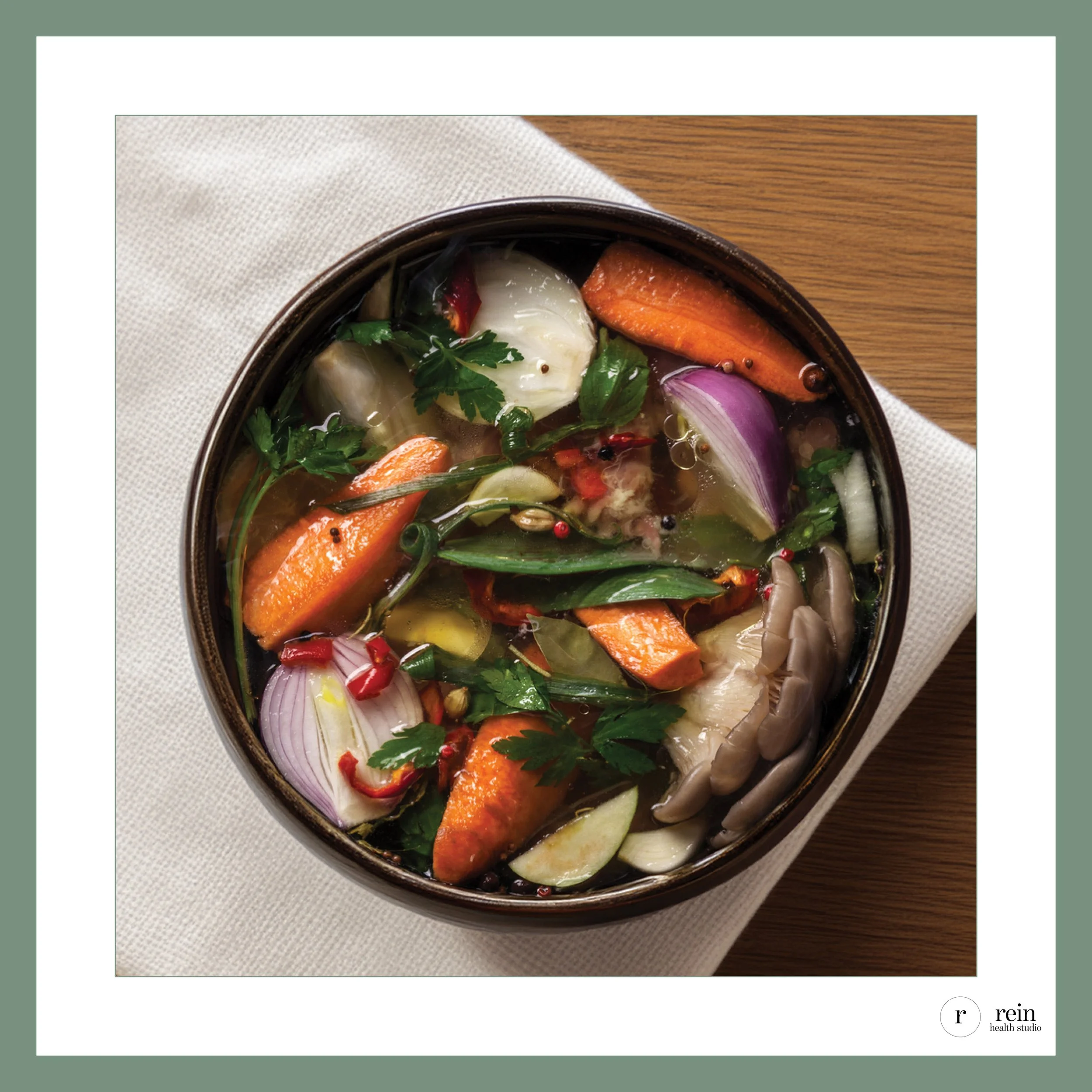 Slow-Simmered Mineral Broth w/ Winter Vegetables