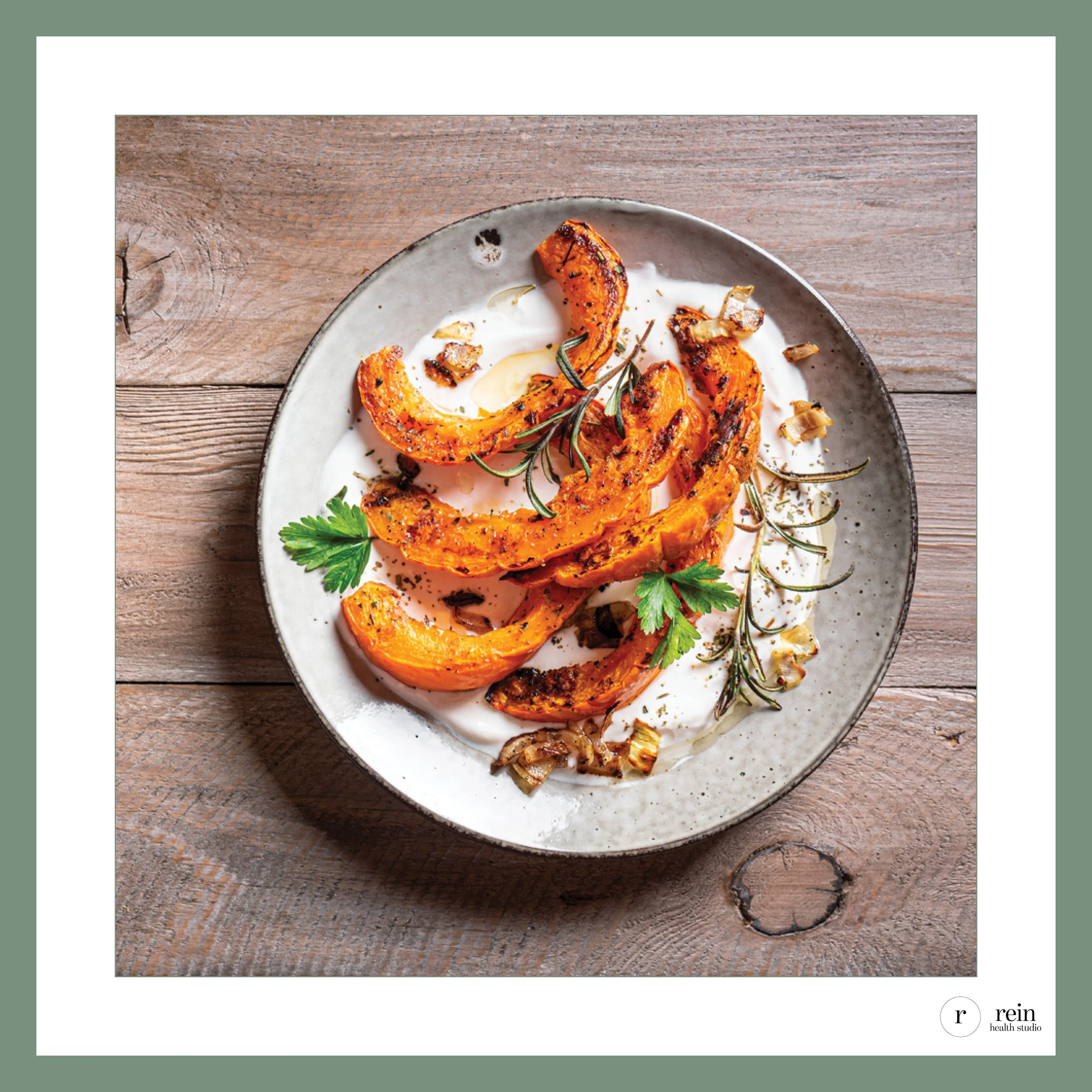 Winter Squash w/ Yogurt + Herbs