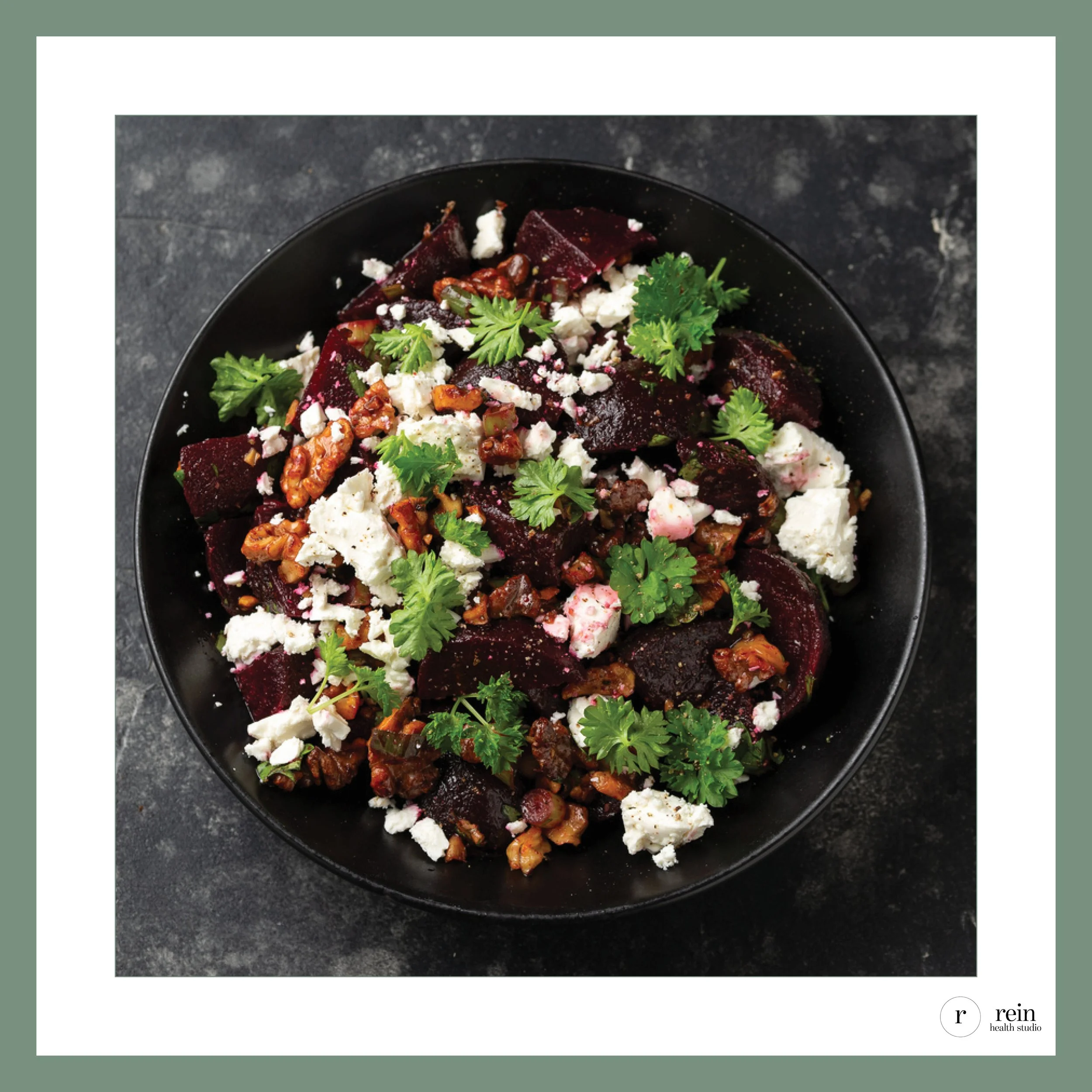 Beet, Goat Cheese + Walnut Grain Bowl
