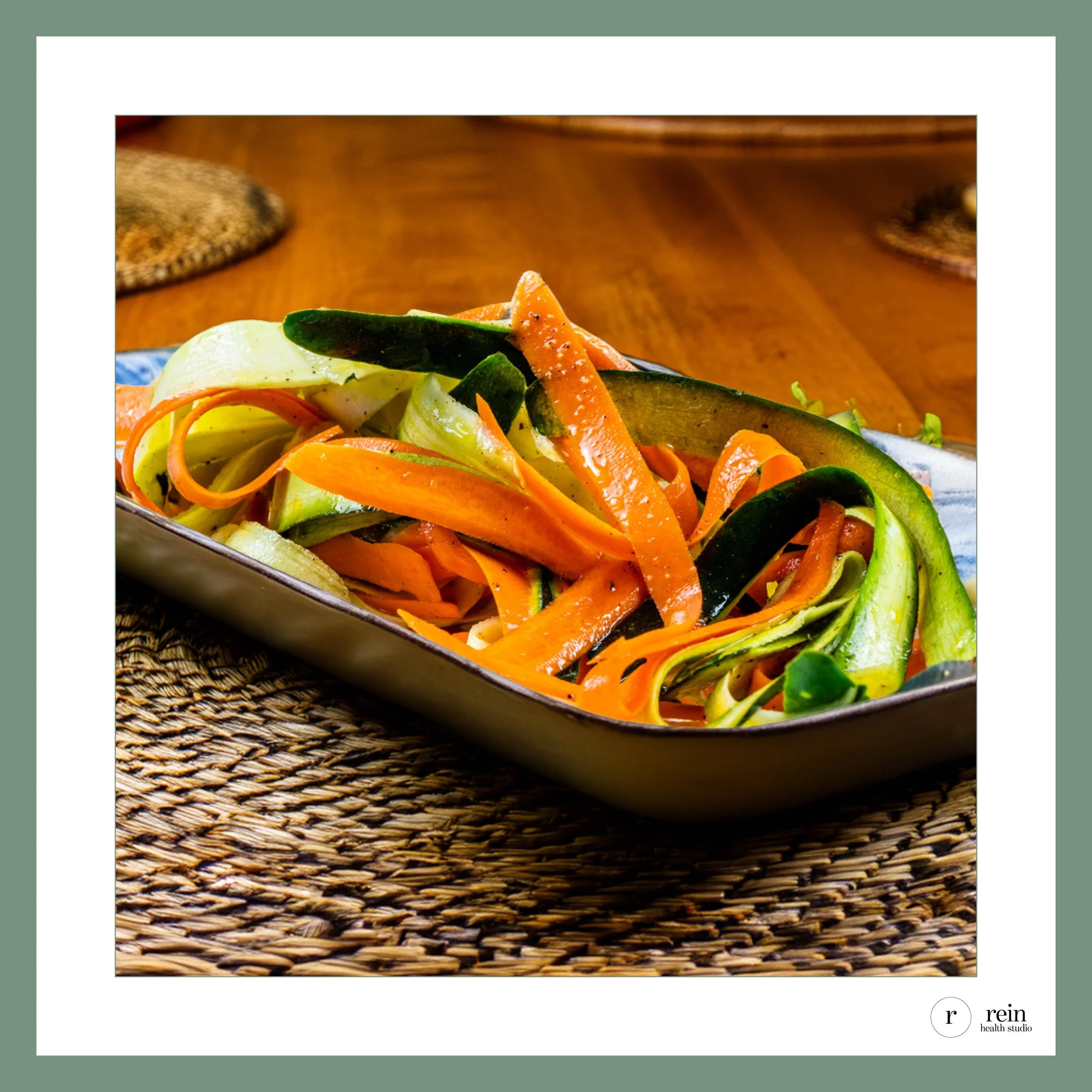 Ribboned Garden Vegetable Salad