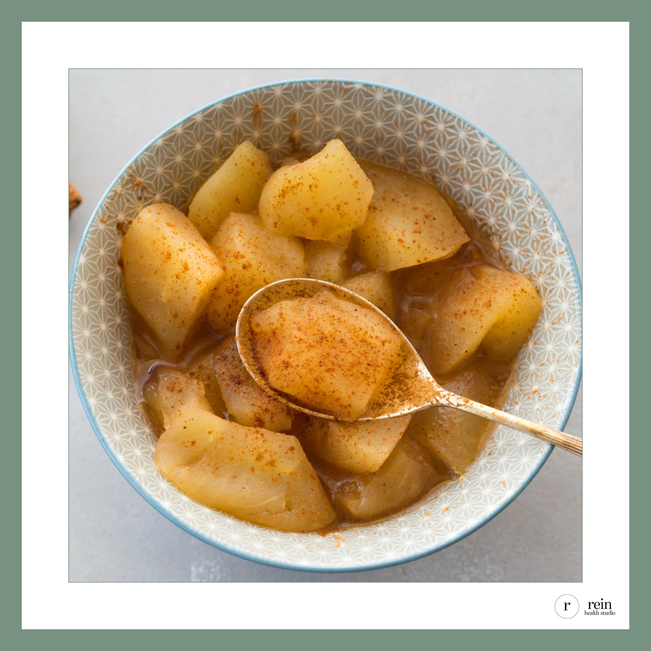 Stewed Apples with Cinnamon + Cardamom