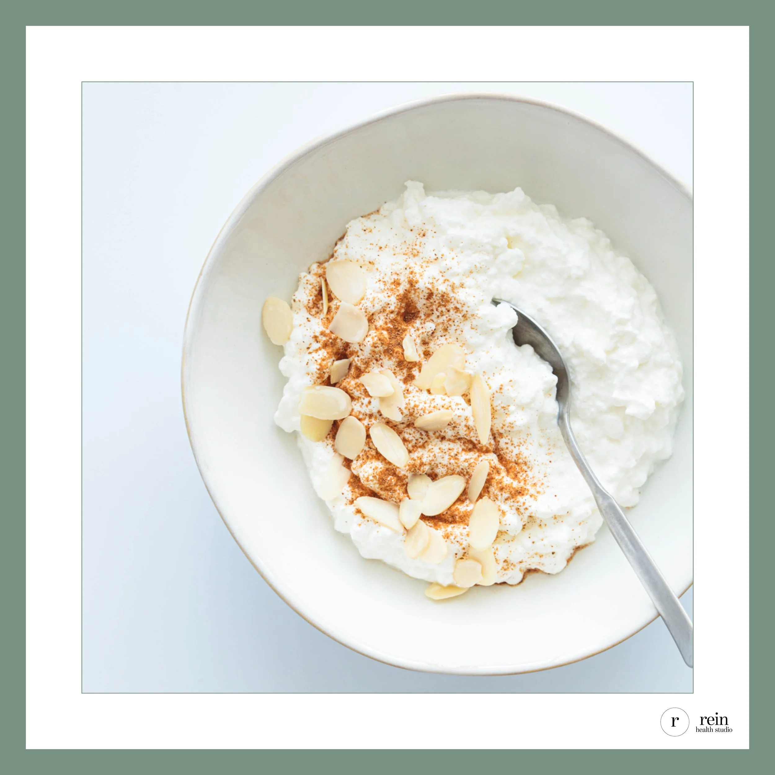 Cottage Cheese w/ Cinnamon + Almonds