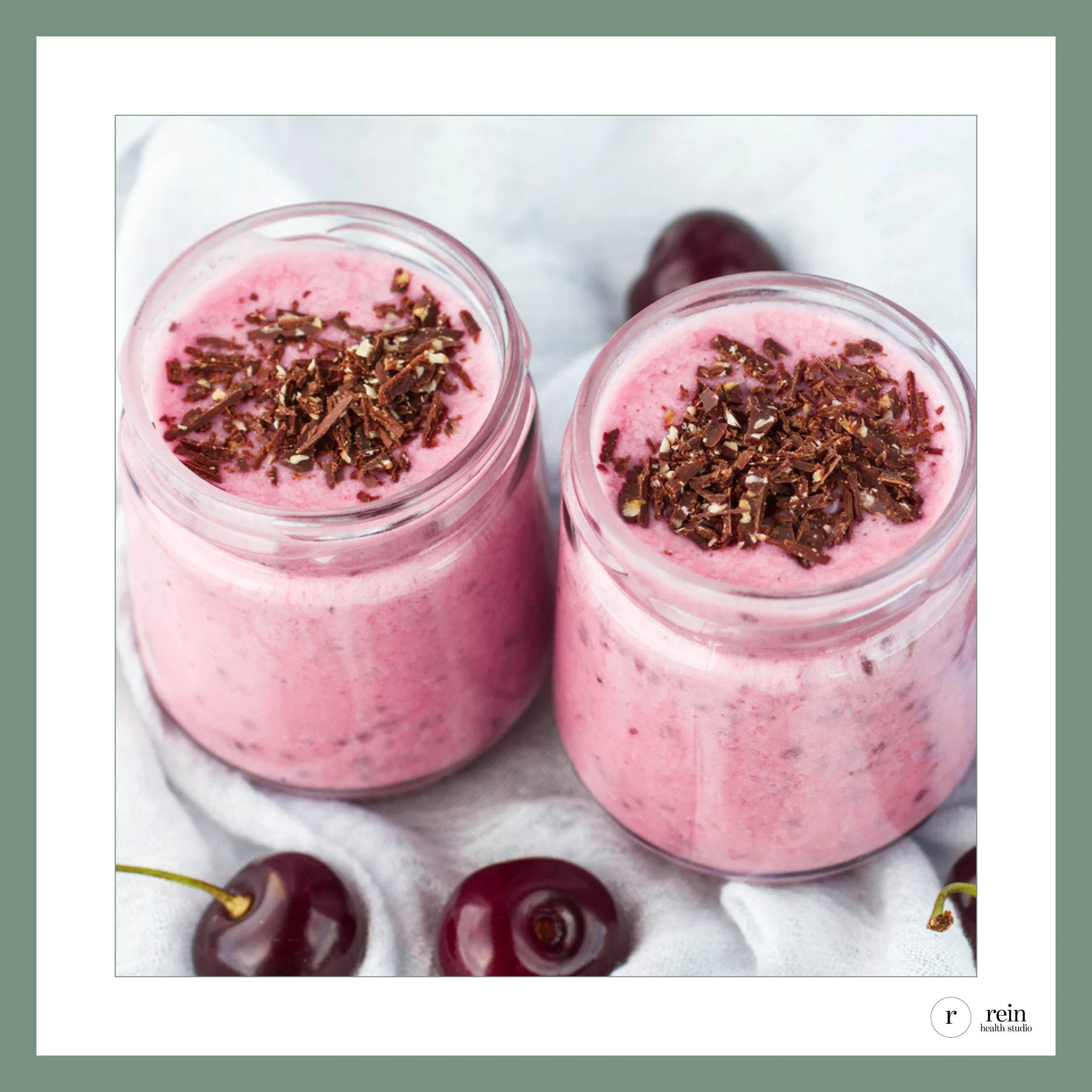 Tart Cherry + Dark Chocolate Recovery Smoothie