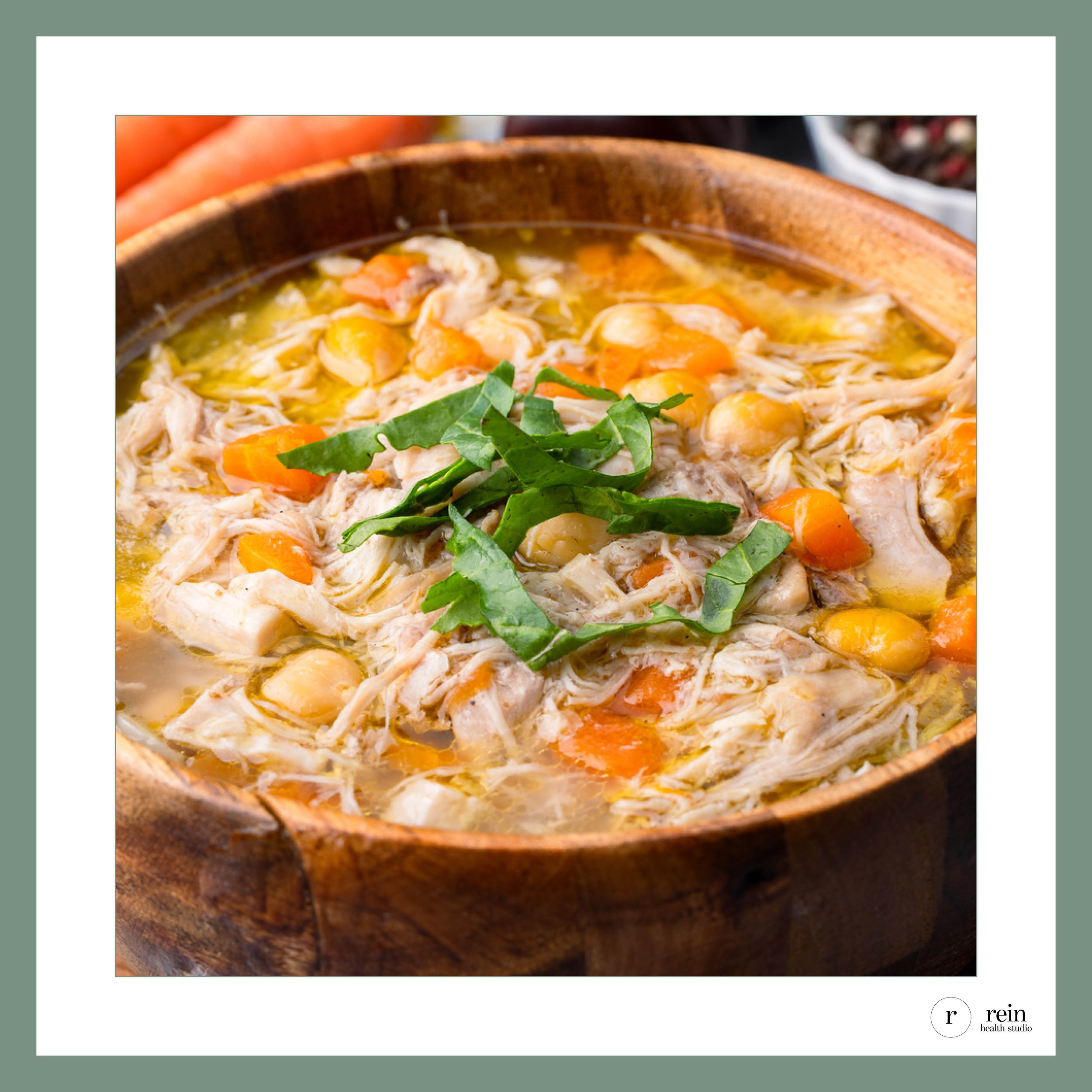 Turkey + White Bean Soup w/ Fresh Herbs