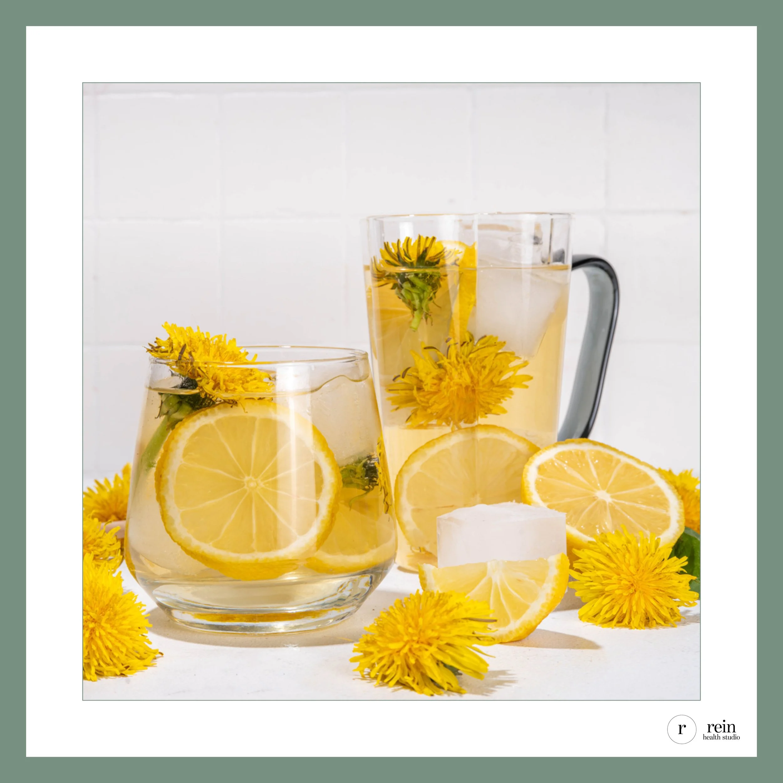 Dandelion Root Tea Elixir w/ Lemon + Raw Honey