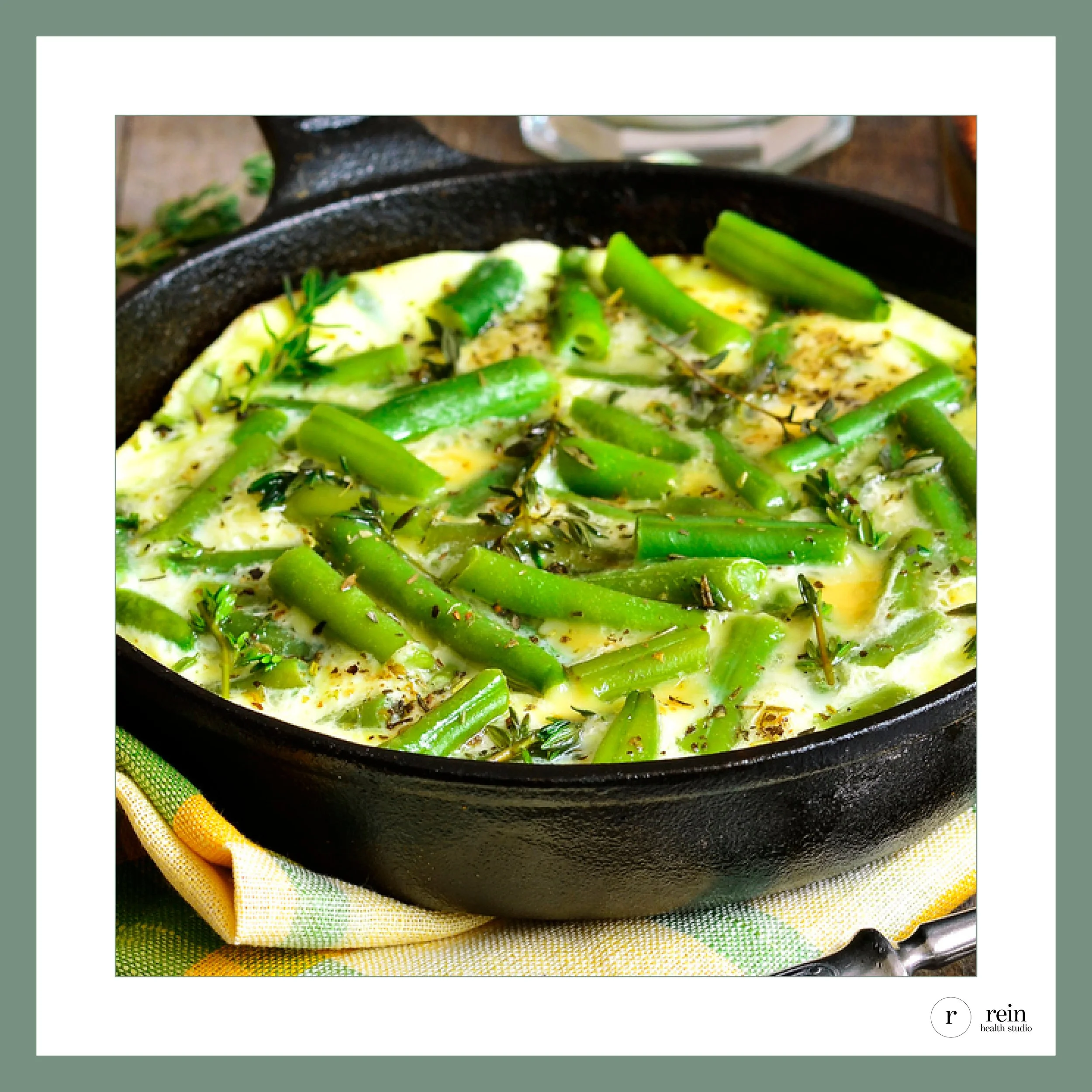 Green Bean + Herb Frittata