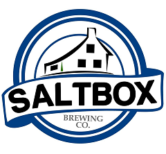 Saltbox Brewing Co. logo with a house and brewery design