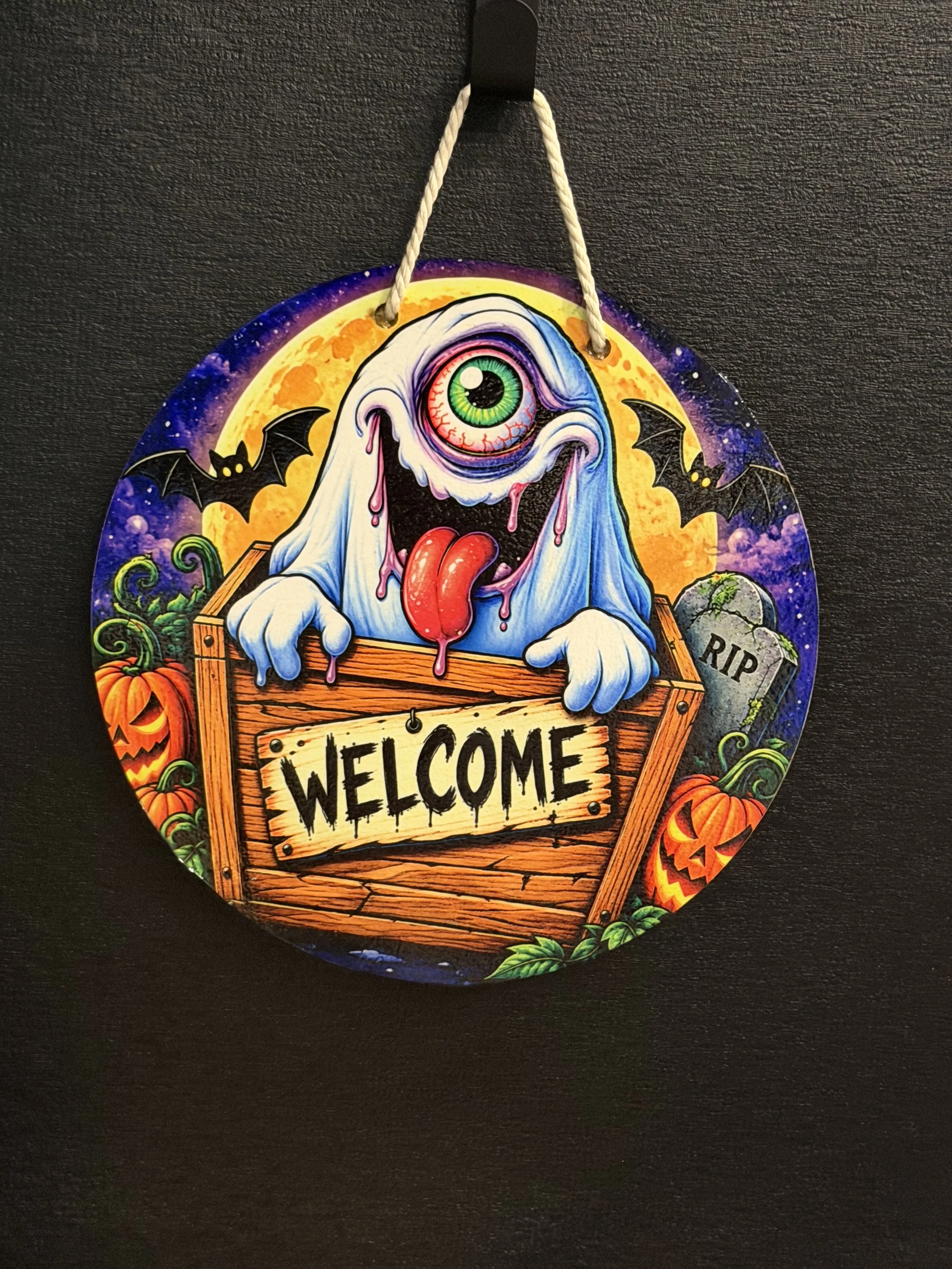 Monster Welcome 10inch Door Wreath