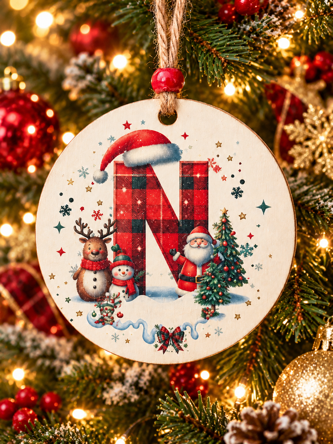 N - Personalized Ornament