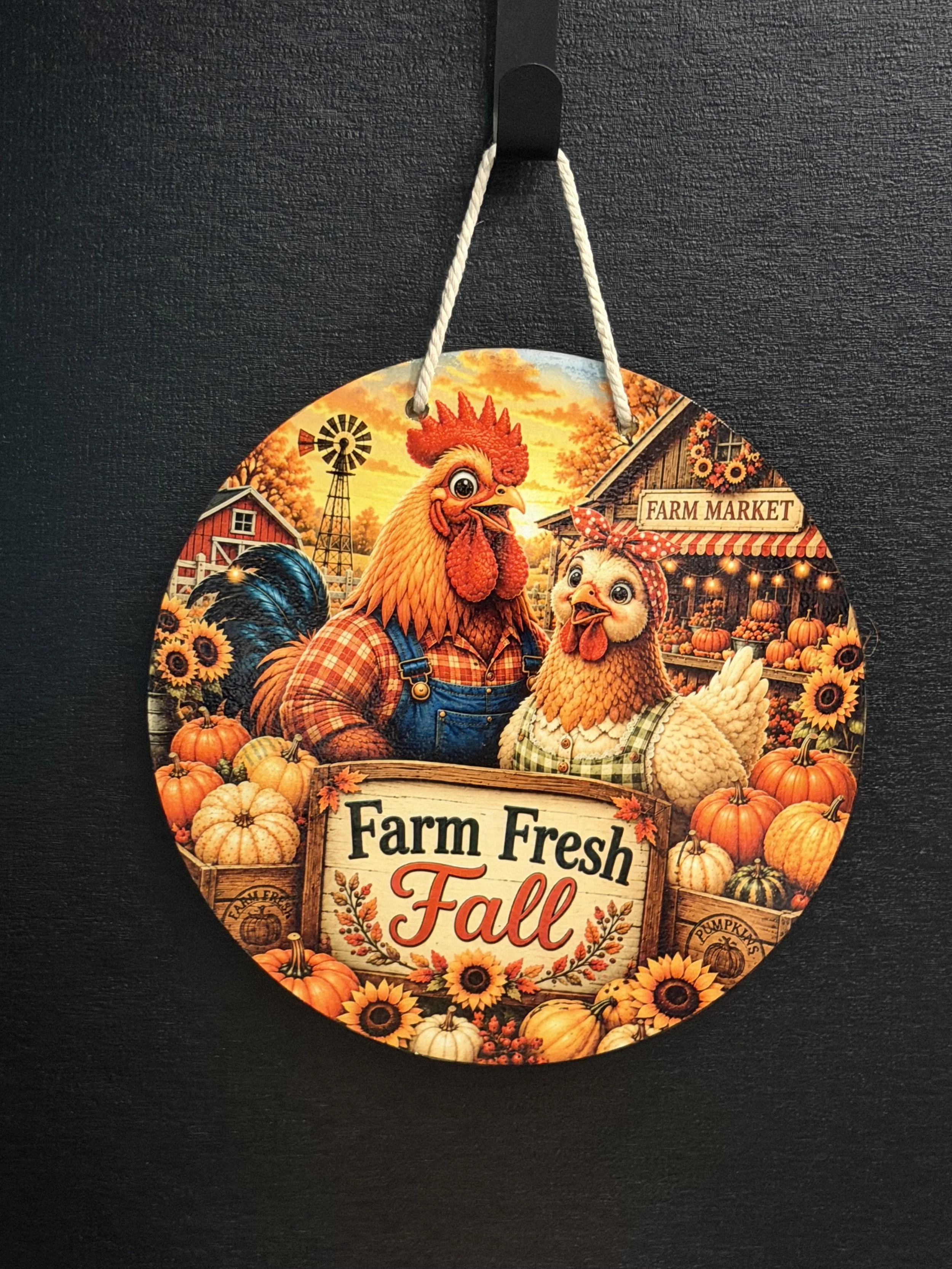 Farm Fresh Fall 10Inch Door Wreath