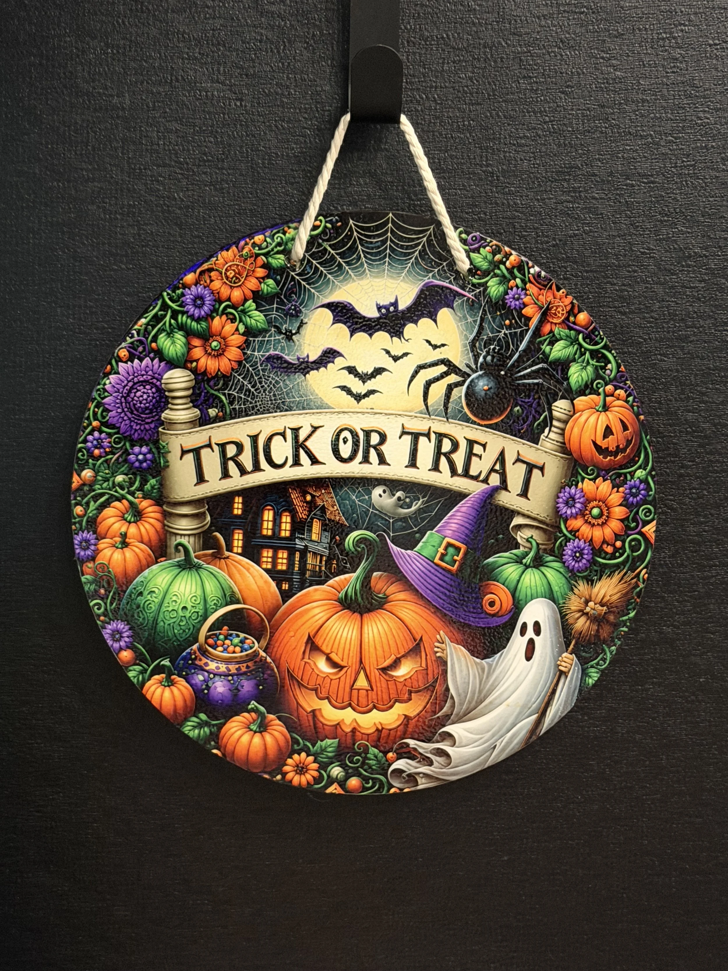 Trick or Treat 10inch Door Wreath