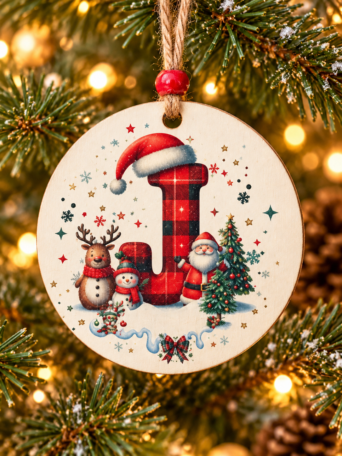 J - Personalized  Ornament