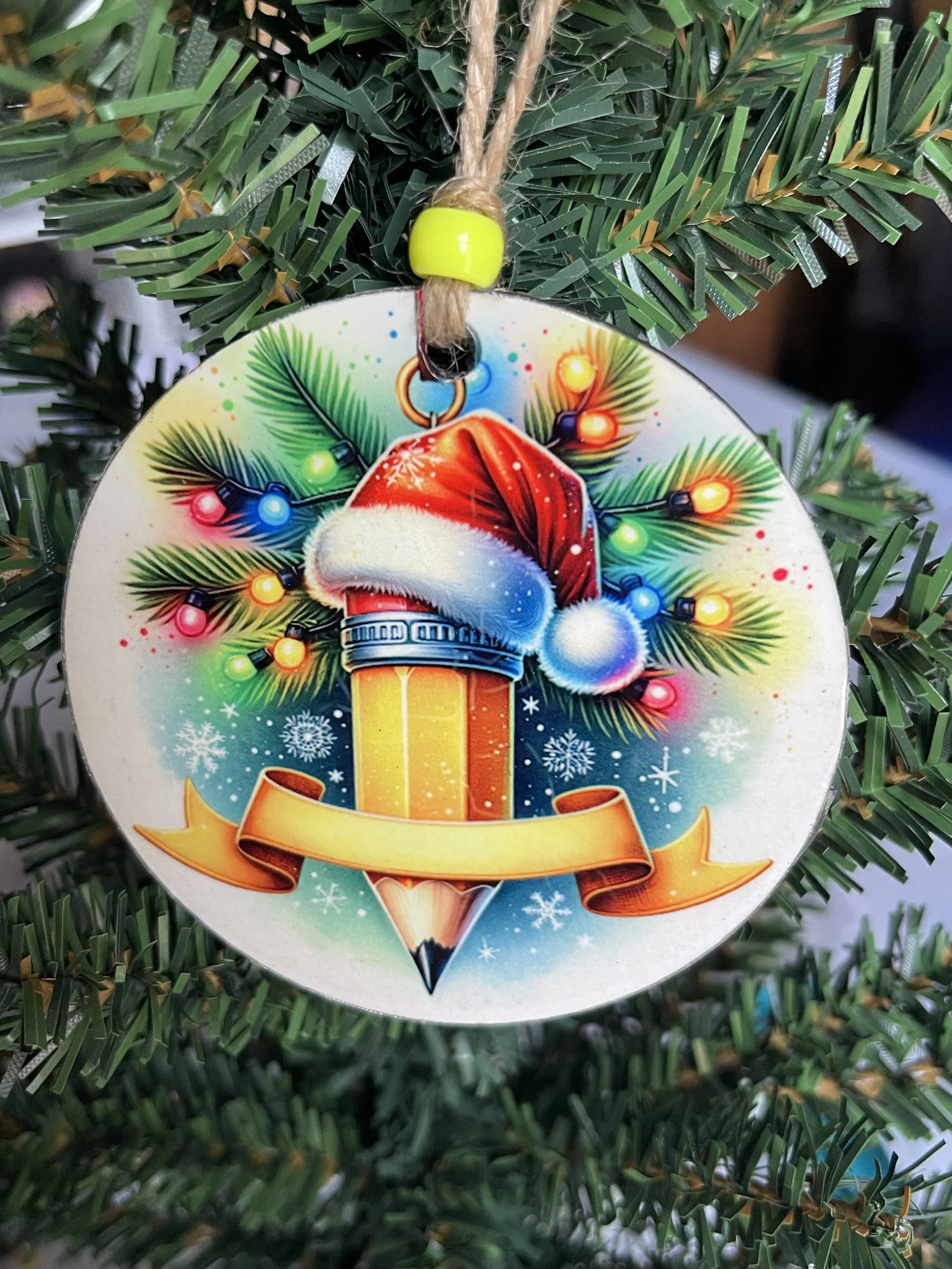 Teacher Round Ornament